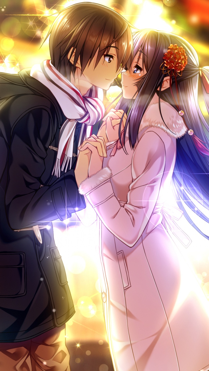 Personnage D'anime Féminin Aux Cheveux Bruns. Wallpaper in 720x1280 Resolution