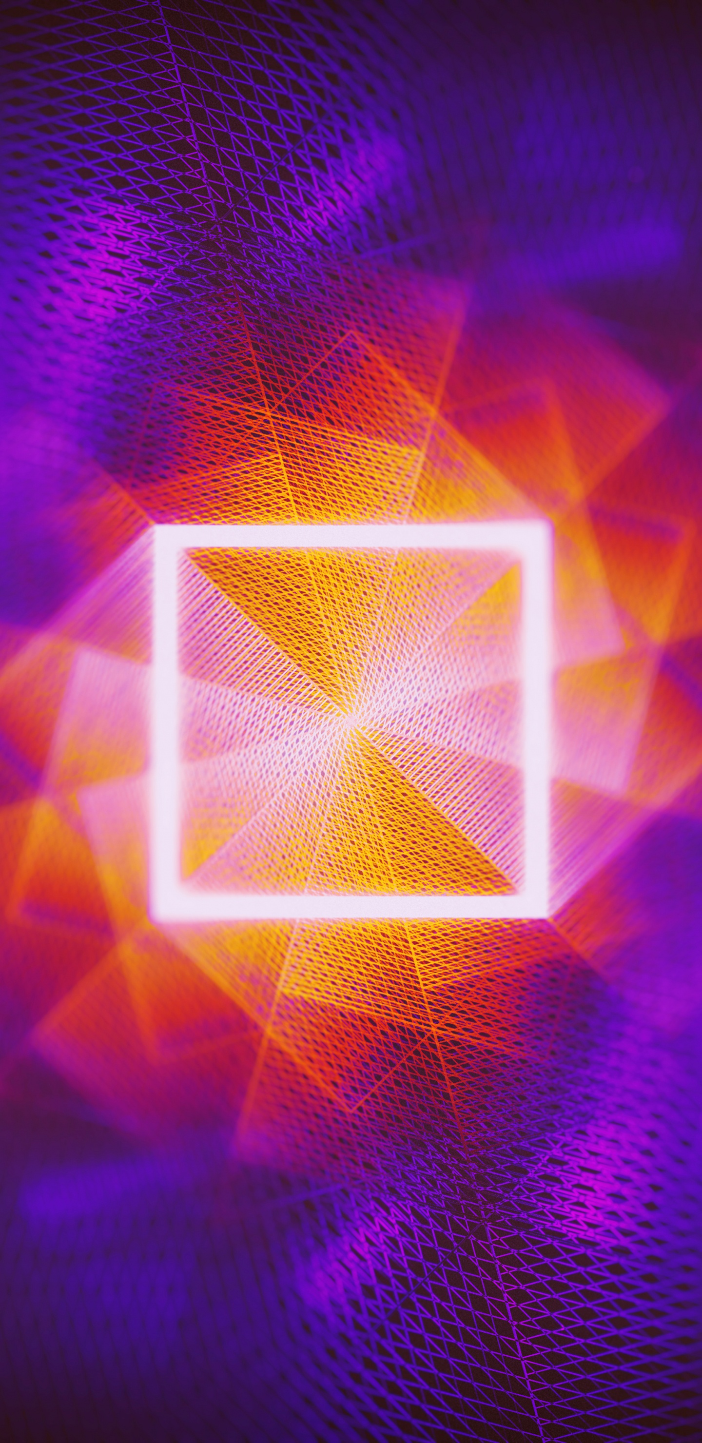 Purple and White Light Digital Wallpaper. Wallpaper in 1440x2960 Resolution