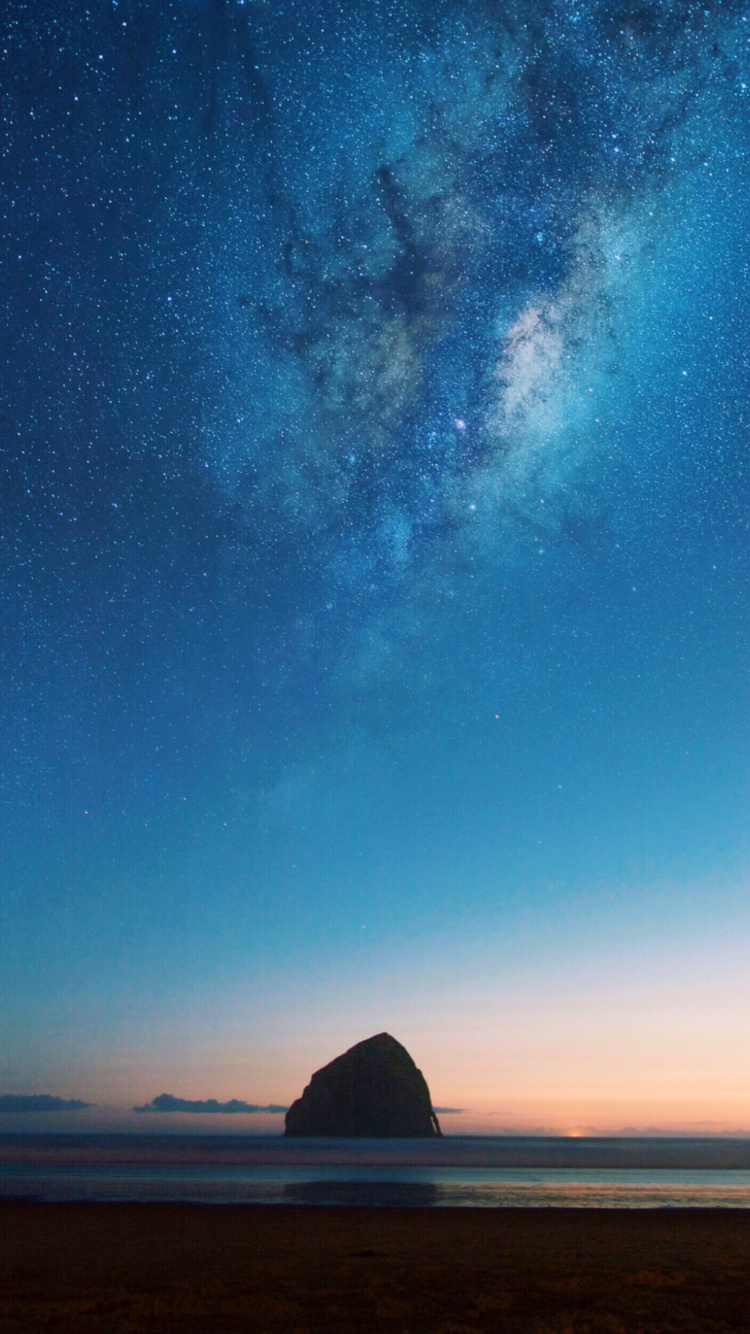 Milky Way, Star, Water, Atmosphere, Nature. Wallpaper in 750x1334 Resolution