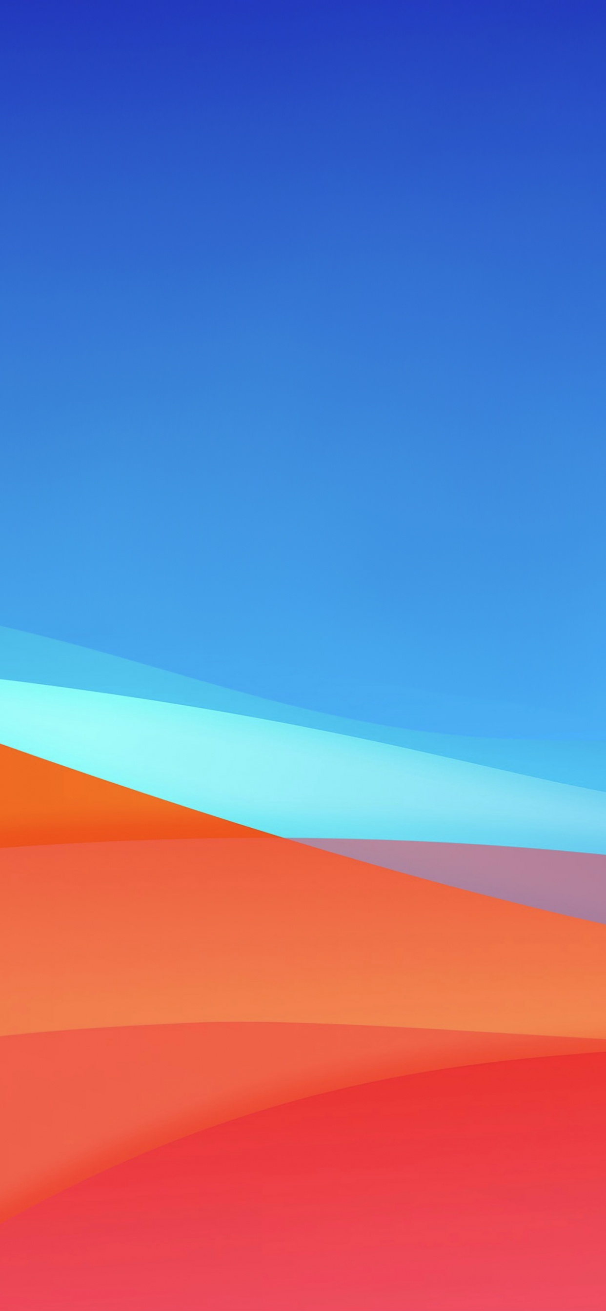 Azure, Rectangle, Pente, de Teintes et de Nuances, Horizon. Wallpaper in 1242x2688 Resolution