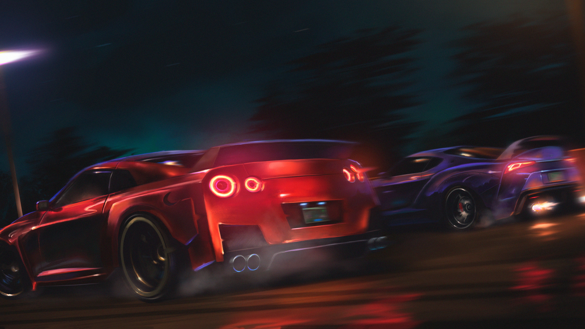 Nissan Gt-r, A90 Ci-dessus, Toyota Supra 2020, Toyota, Nissan Skyline Gt-r. Wallpaper in 1920x1080 Resolution