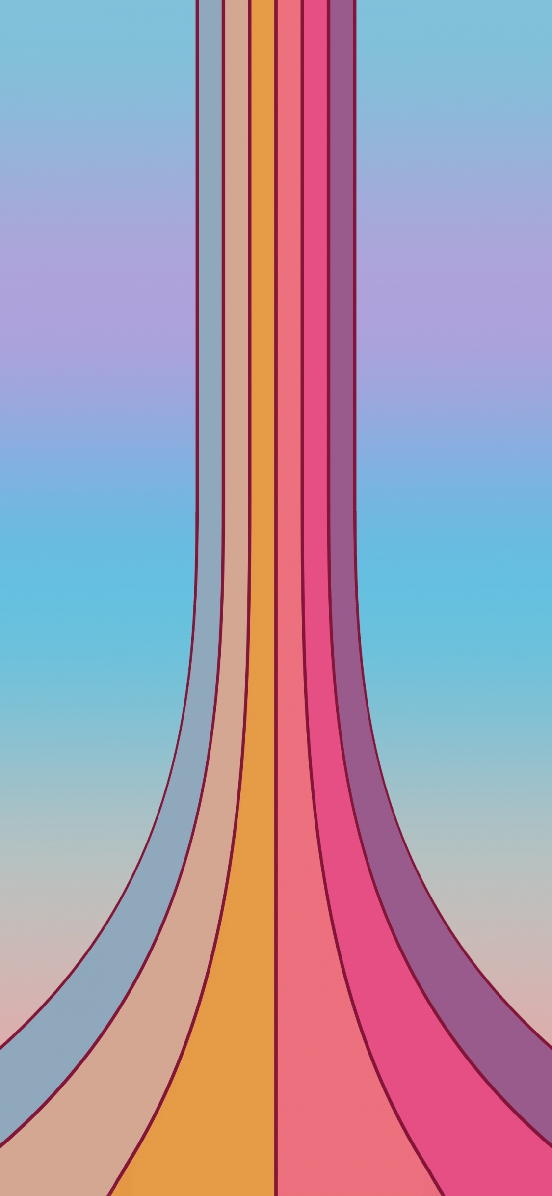 Artes Visuales, Diseño Gráfico, Arte, Tintes y Matices, Simetría. Wallpaper in 1125x2436 Resolution