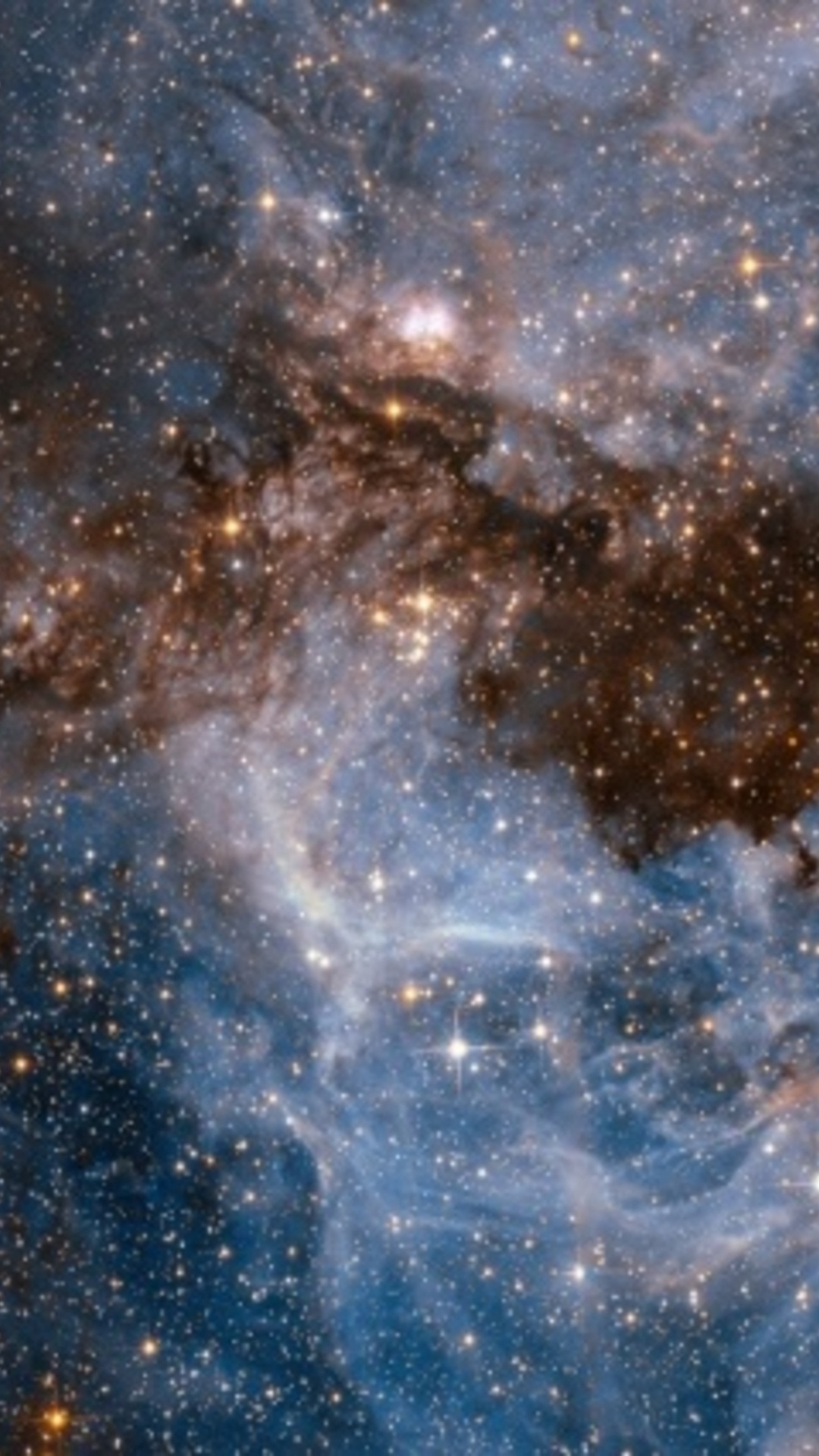 Blue and White Starry Night. Wallpaper in 1080x1920 Resolution