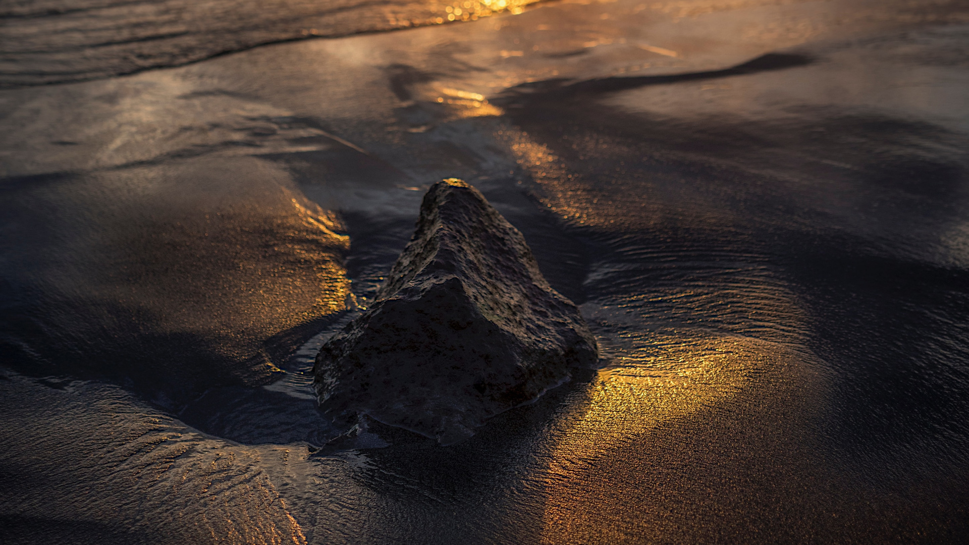 日落, 大海, 地平线, 性质, 海洋 壁纸 1920x1080 允许