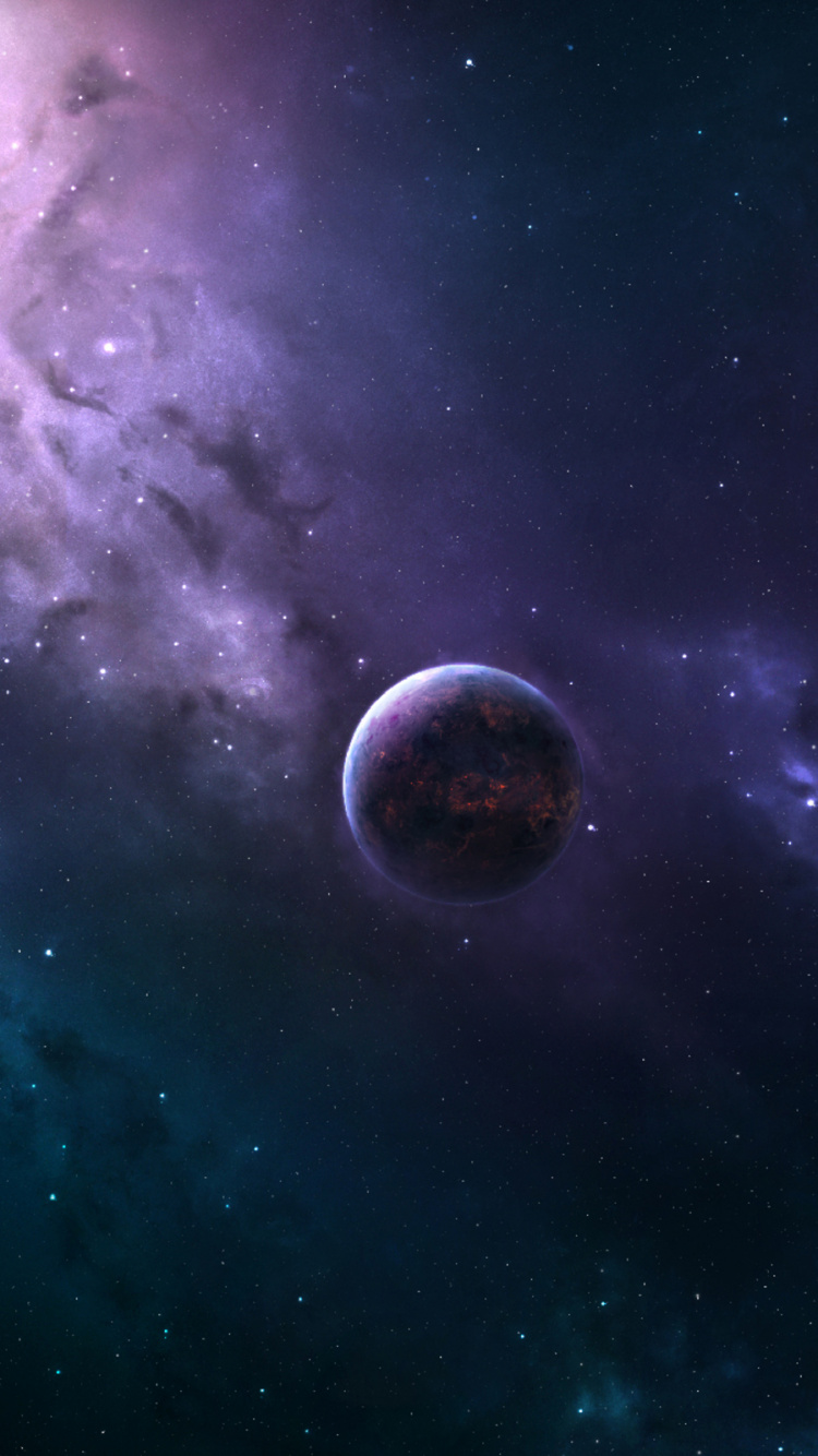 Lune Blanche Dans le Ciel. Wallpaper in 750x1334 Resolution