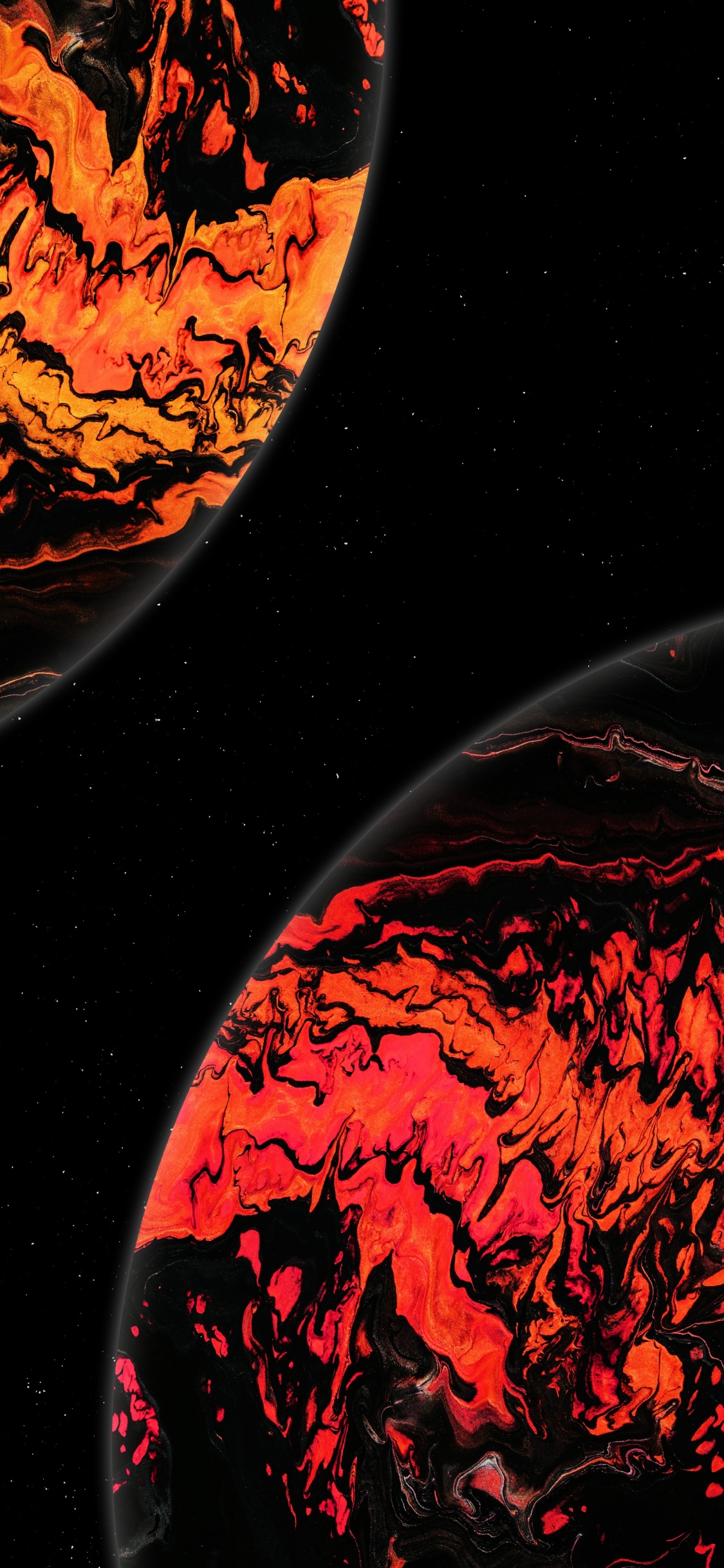 Amoled, Super Amoled, Atmosphere, World, Black. Wallpaper in 1125x2436 Resolution