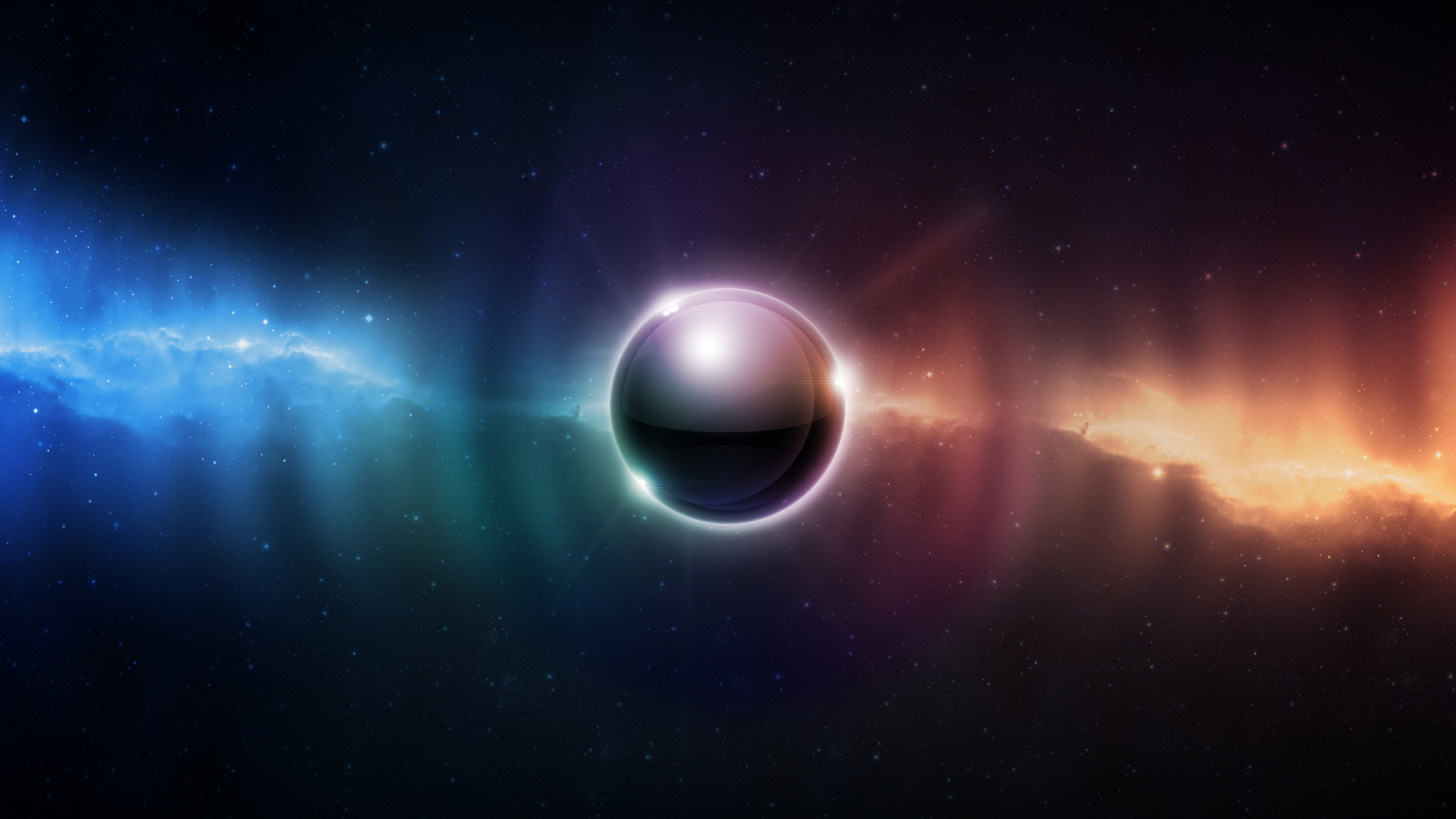 Blau-weißer Planet Mit Blauem Himmel. Wallpaper in 1920x1080 Resolution