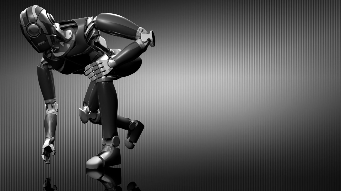 Woman in Black and White Suit. Wallpaper in 1366x768 Resolution