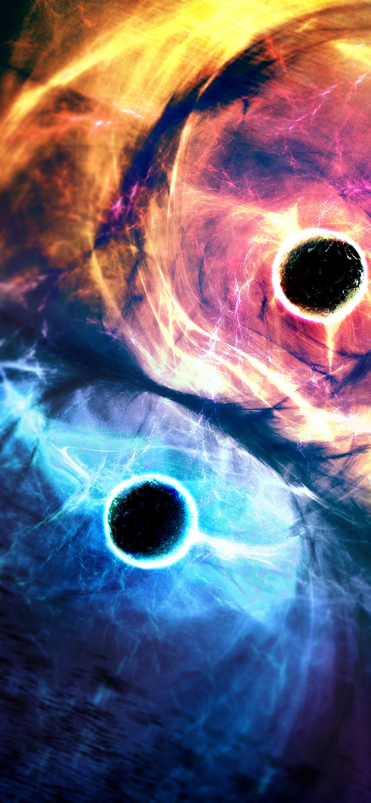 Peinture Abstraite Bleue et Blanche. Wallpaper in 1242x2688 Resolution