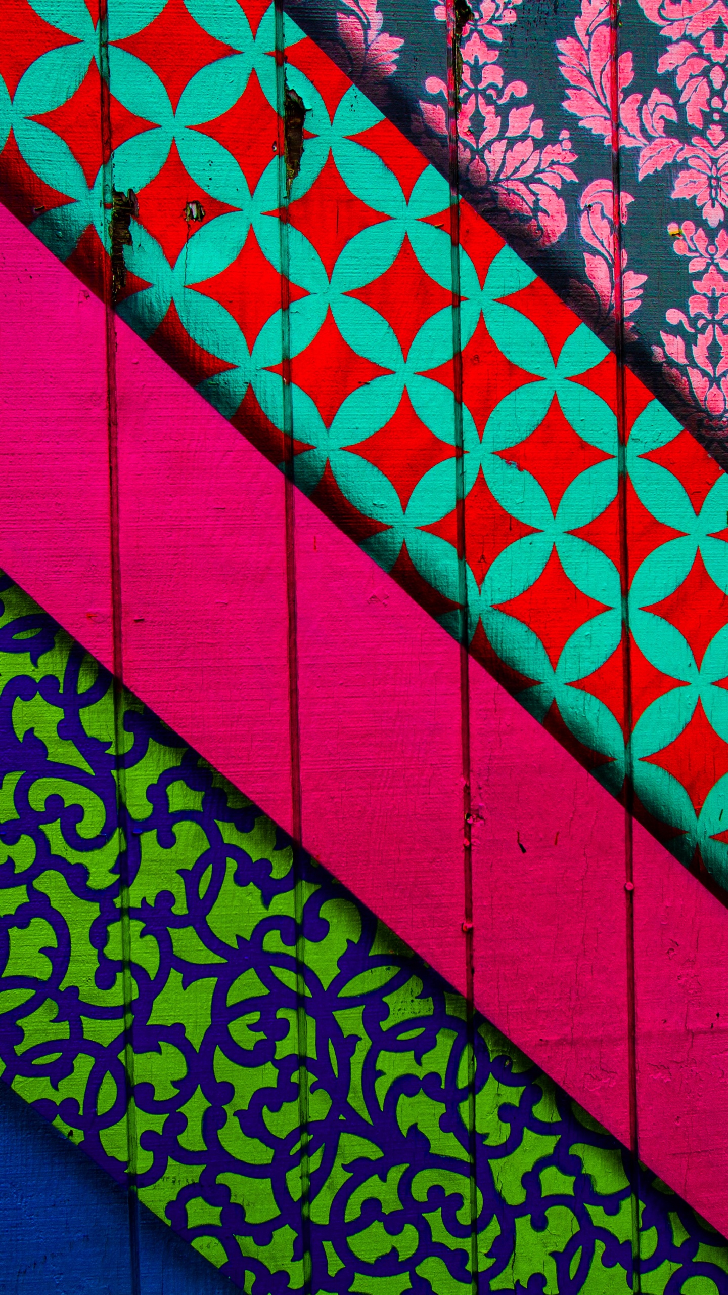 Textil Rojo Amarillo y Azul. Wallpaper in 1440x2560 Resolution