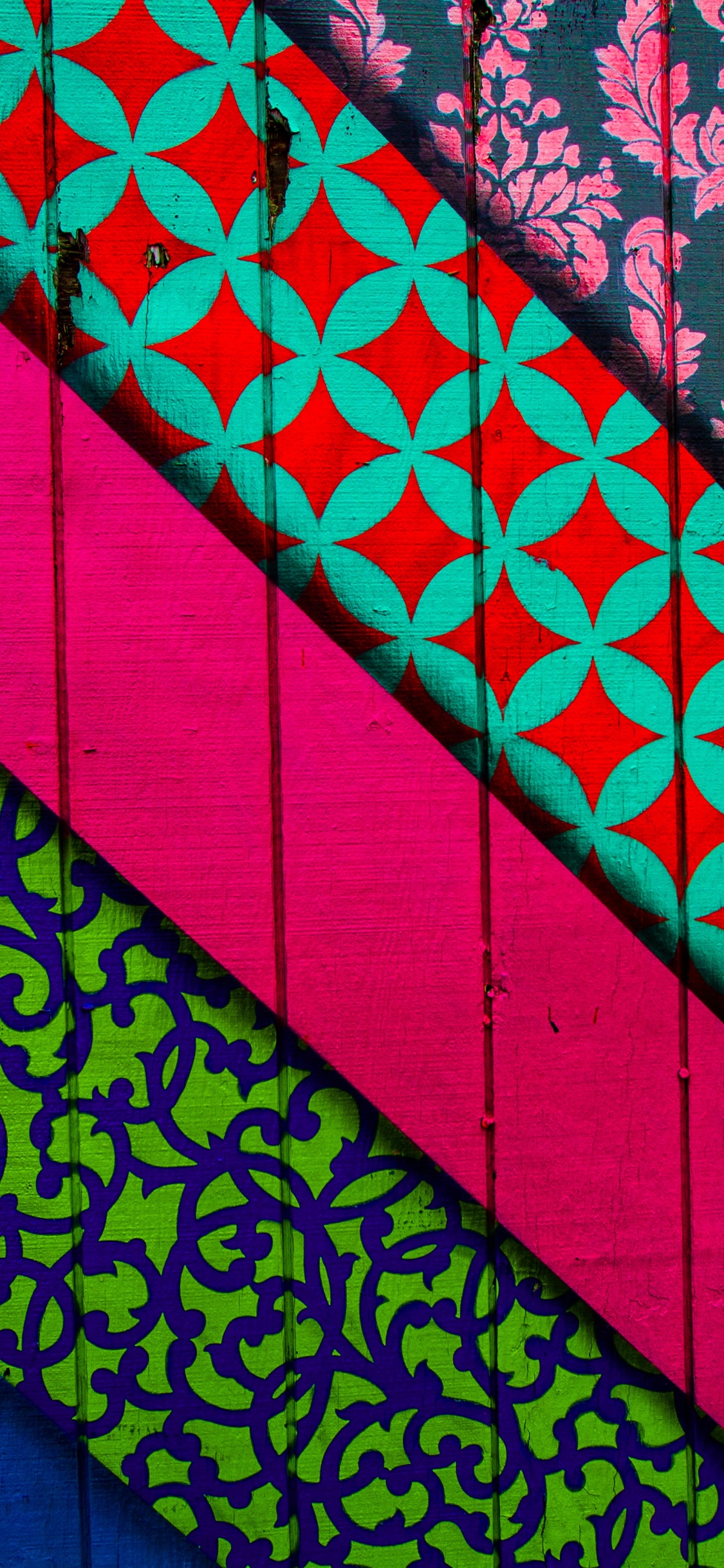 Red Yellow and Blue Textile. Wallpaper in 1125x2436 Resolution