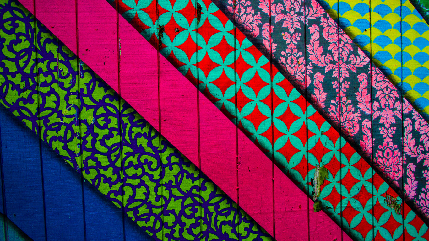 Red Yellow and Blue Textile. Wallpaper in 1366x768 Resolution