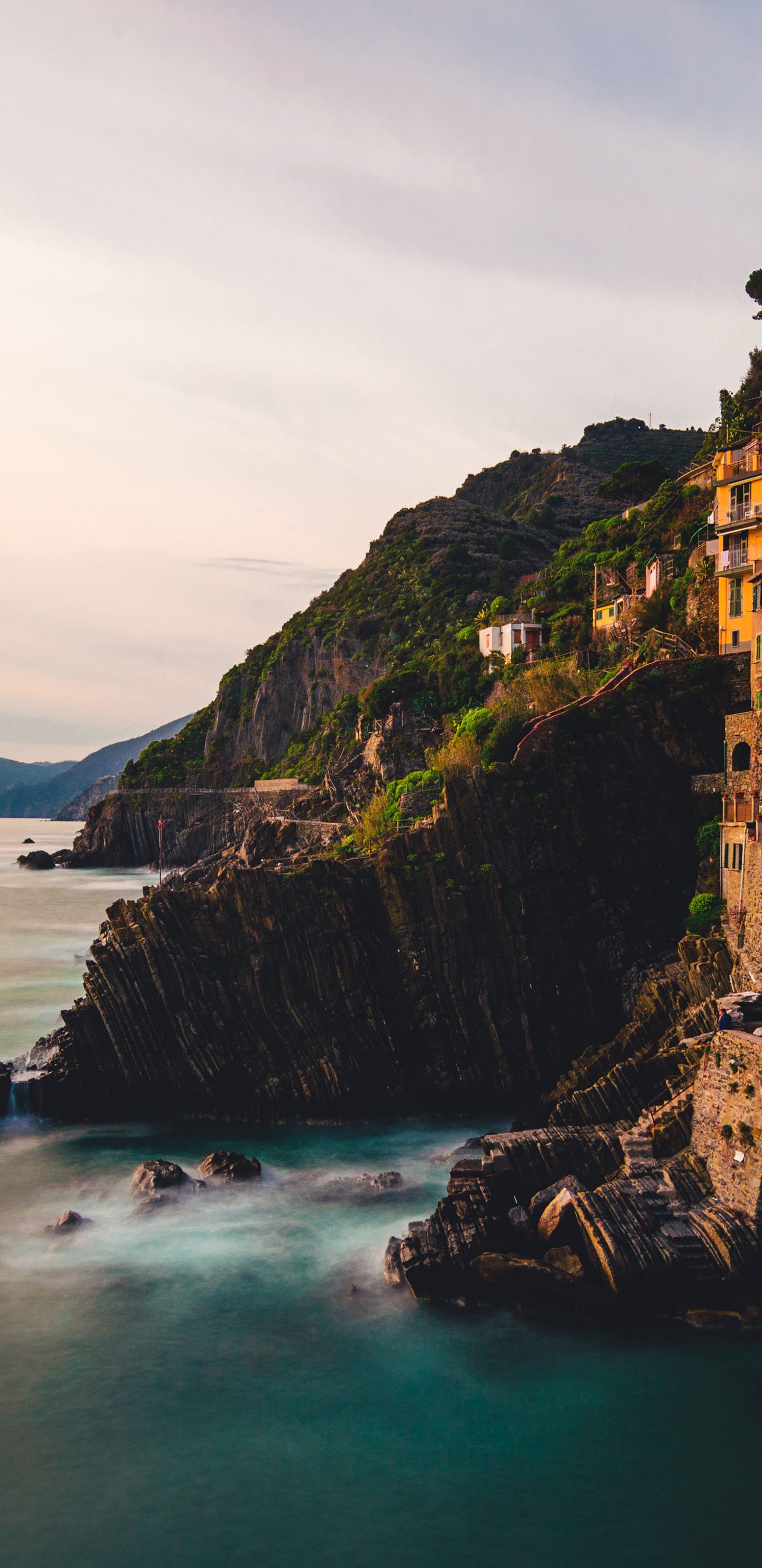 Cinque Terre National Park, Manarola, Vernazza, Sea, National Park. Wallpaper in 1440x2960 Resolution