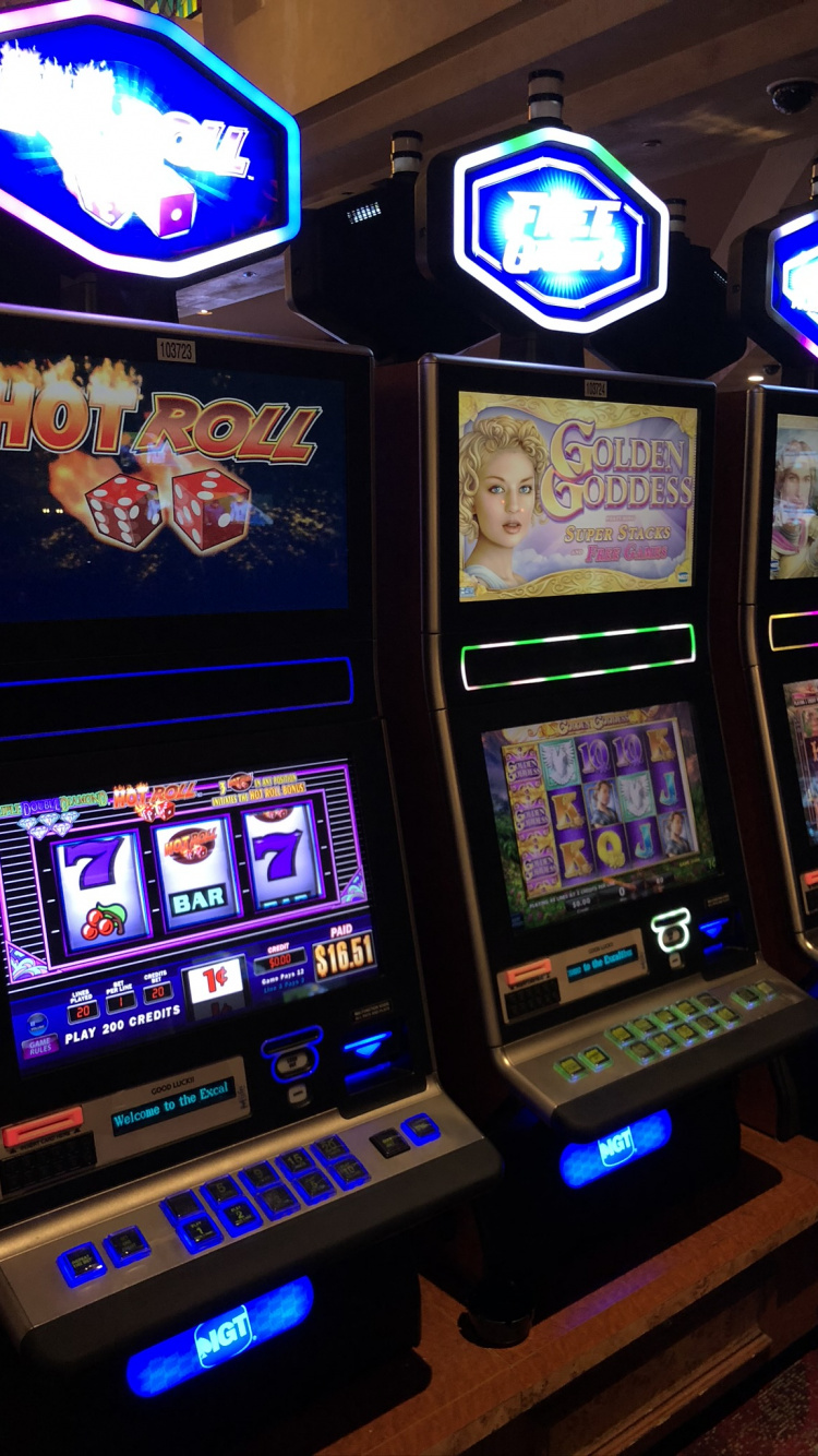 Las Vegas, Usa, Slot Machine, Arcade Cabinet, Casino. Wallpaper in 750x1334 Resolution