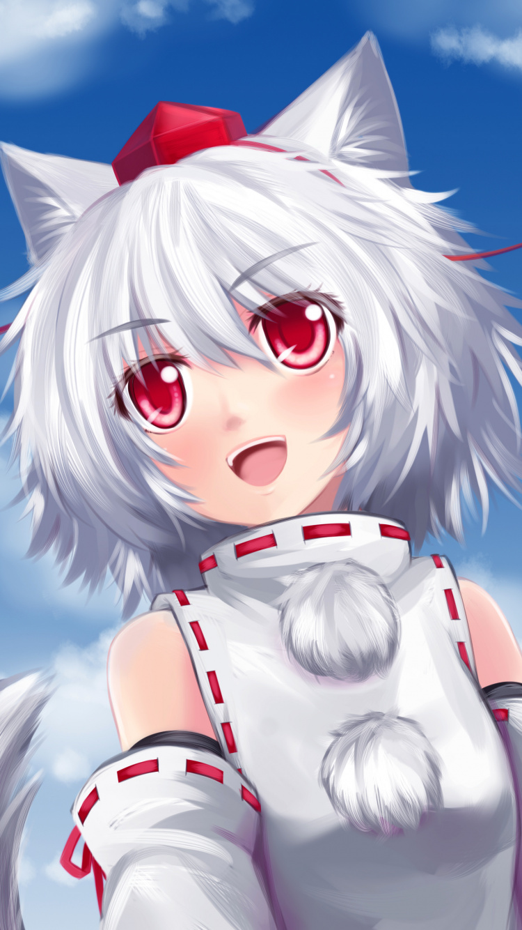 White Haired Male Anime Character. Wallpaper in 750x1334 Resolution