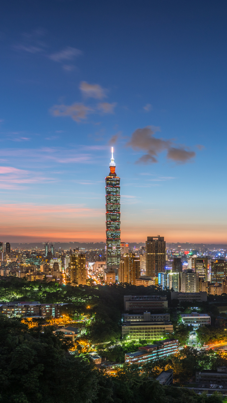 台北101, 城市, 城市景观, 里程碑, 大都会 壁纸 750x1334 允许