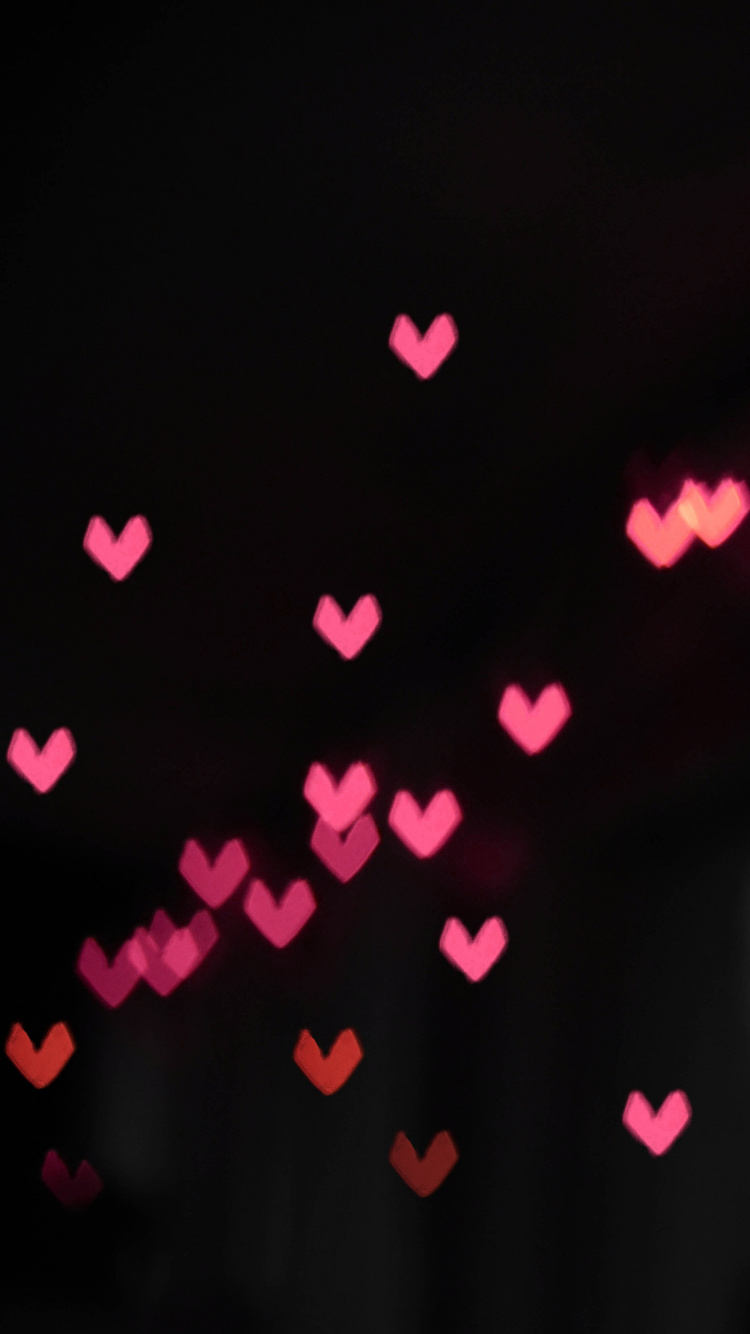 Bokeh, Luz, Rosa, Rojo, Magenta. Wallpaper in 750x1334 Resolution