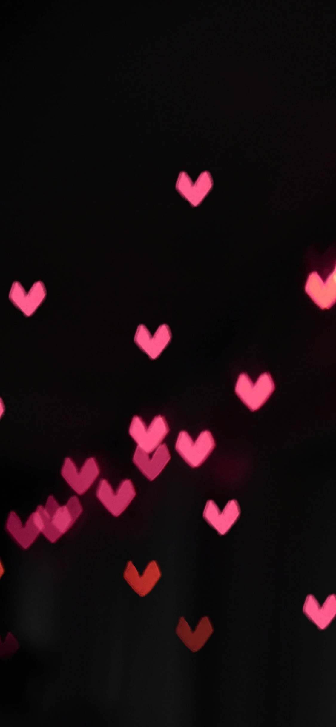 Bokeh, Licht, Pink, Magenta, Nacht. Wallpaper in 1125x2436 Resolution