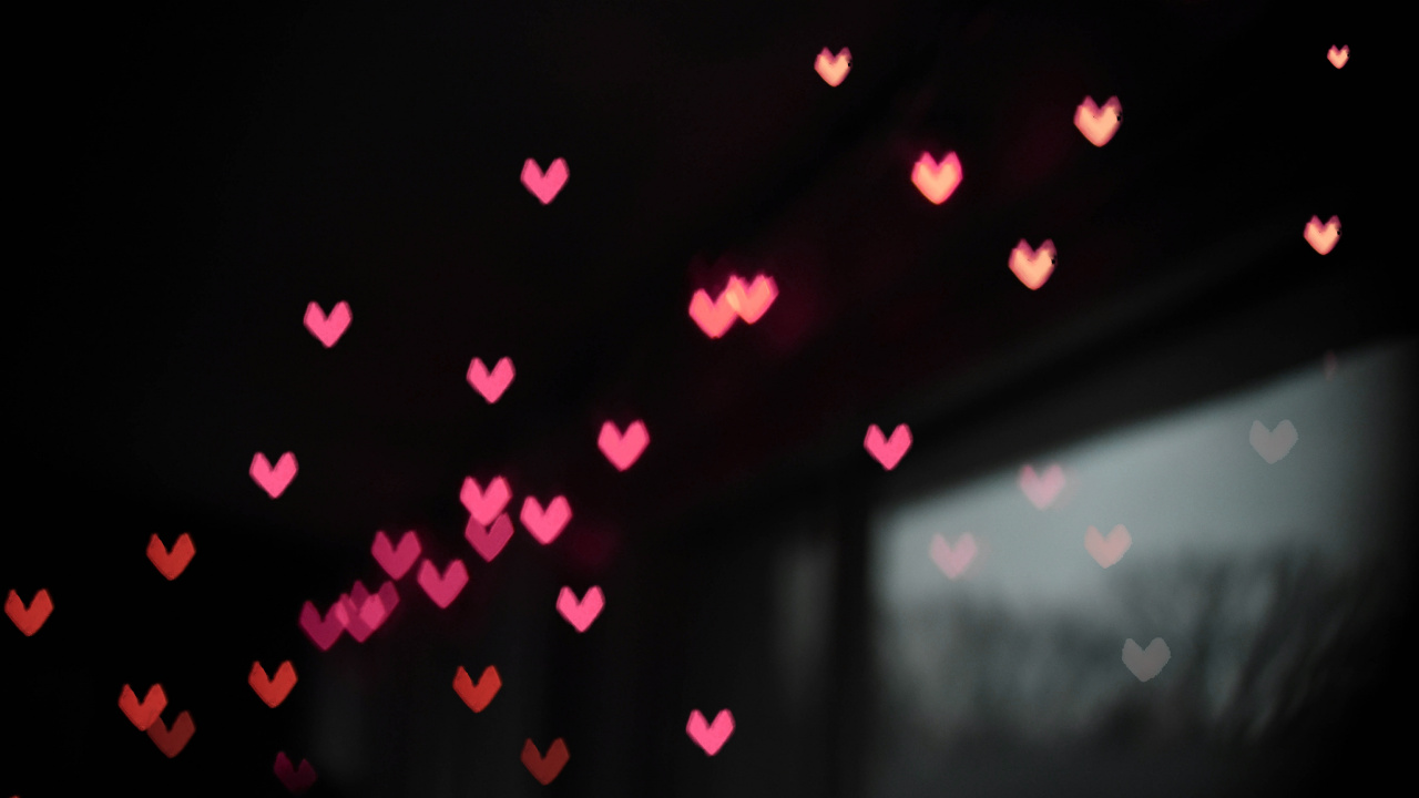 Bokeh, Licht, Pink, Magenta, Nacht. Wallpaper in 1280x720 Resolution