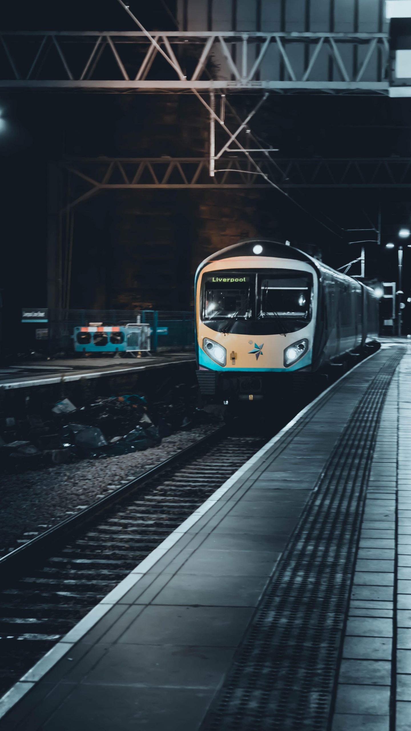 Rail Transport, Train, Automotive Lighting, Rolling Stock, Transport Hub. Wallpaper in 1440x2560 Resolution