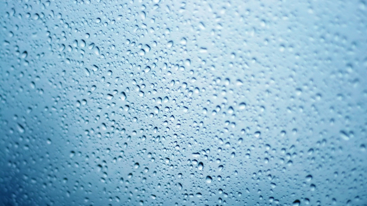 Gotas de Agua Sobre Vidrio Transparente. Wallpaper in 1280x720 Resolution
