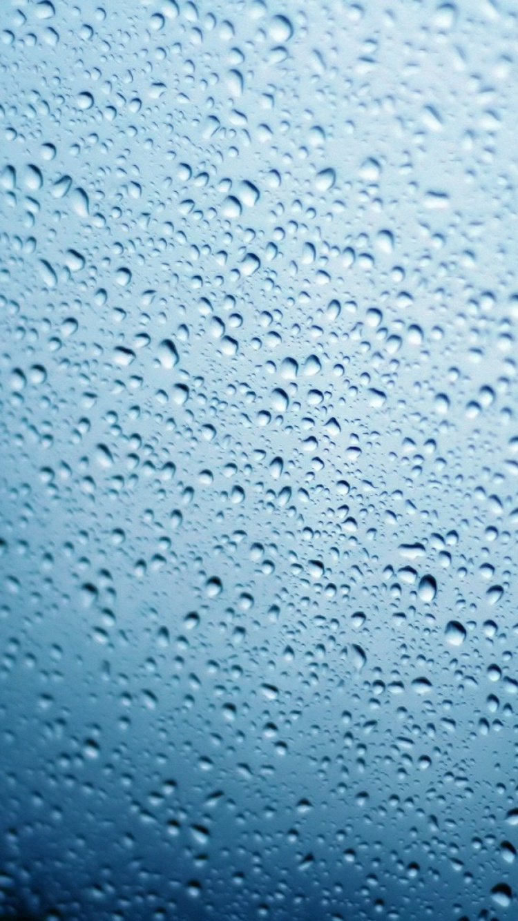 Water Droplets on Clear Glass. Wallpaper in 750x1334 Resolution