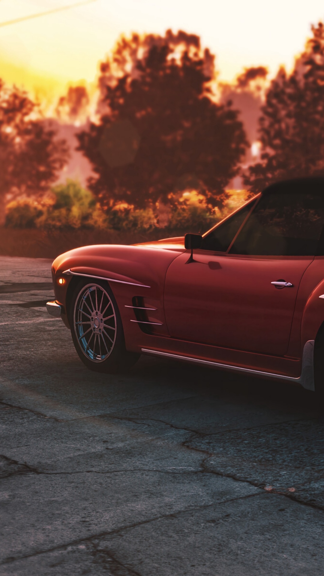 Red Porsche 911 on Road During Daytime. Wallpaper in 1080x1920 Resolution