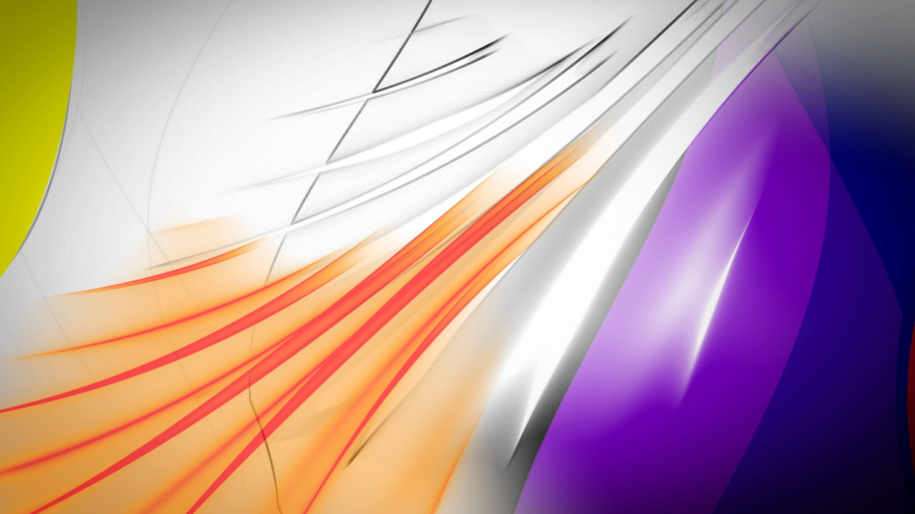 Weiß Orange Und Lila Abstrakte Malerei. Wallpaper in 1280x720 Resolution