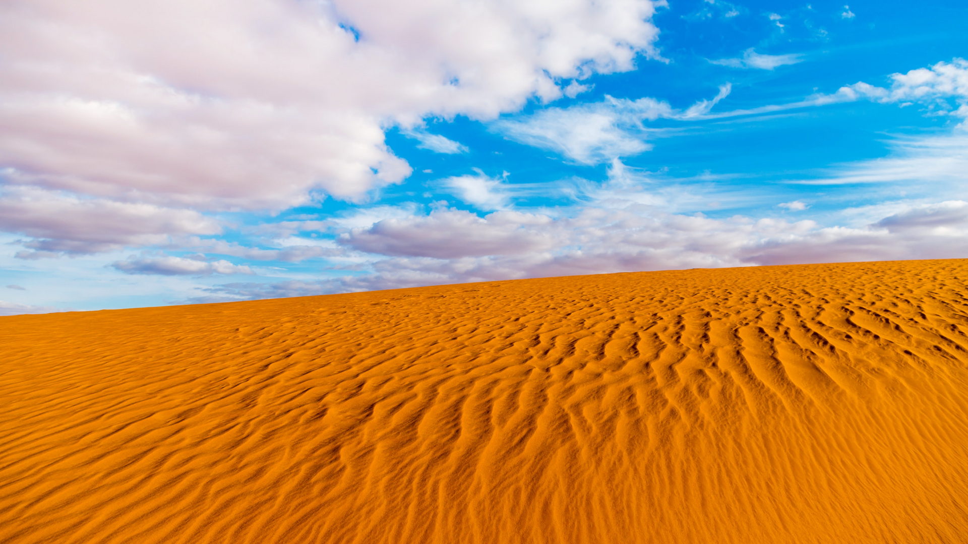 Sable Brun Sous Ciel Bleu Pendant la Journée. Wallpaper in 1920x1080 Resolution