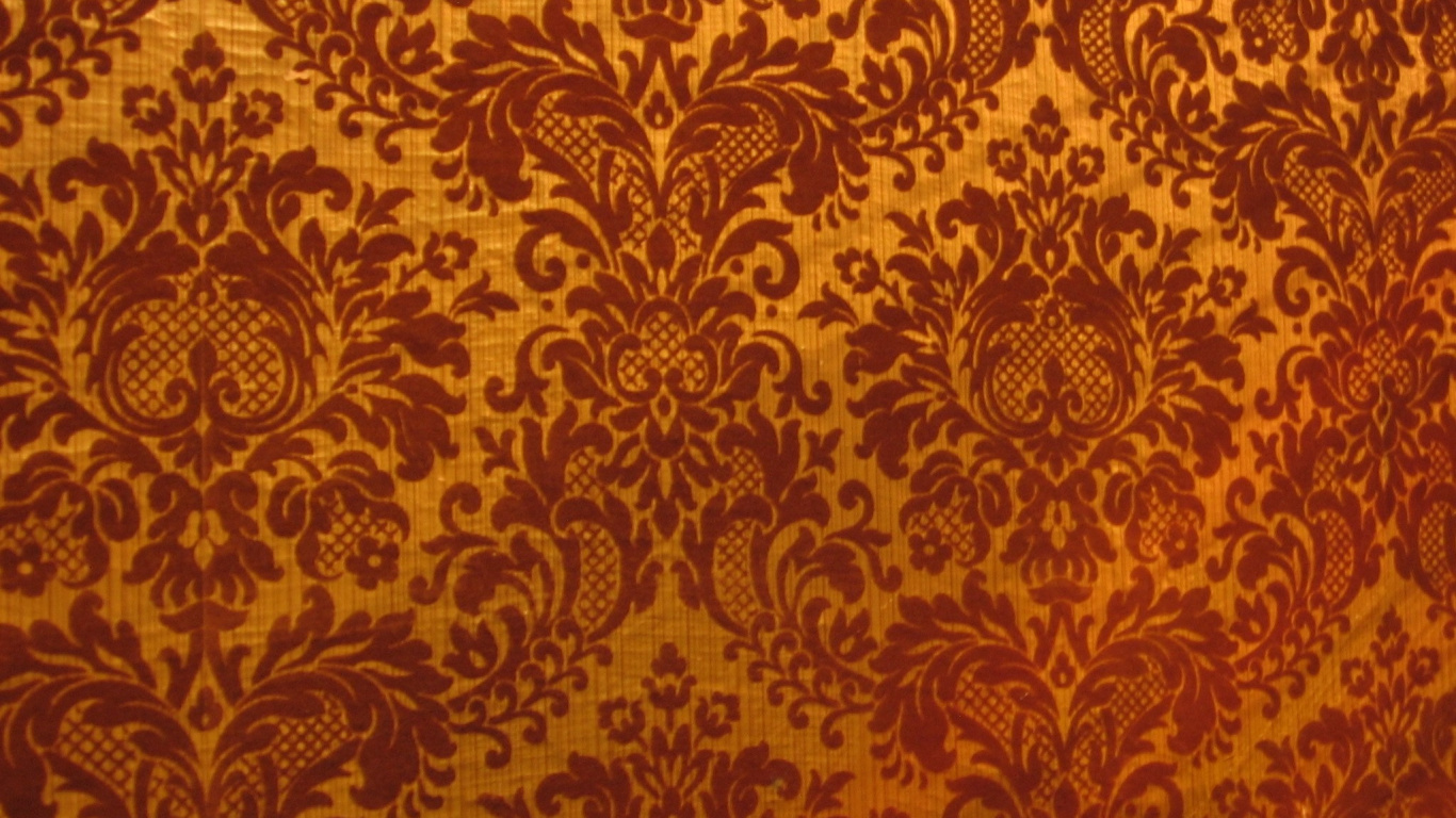 Textil Floral Marrón y Beige. Wallpaper in 1366x768 Resolution