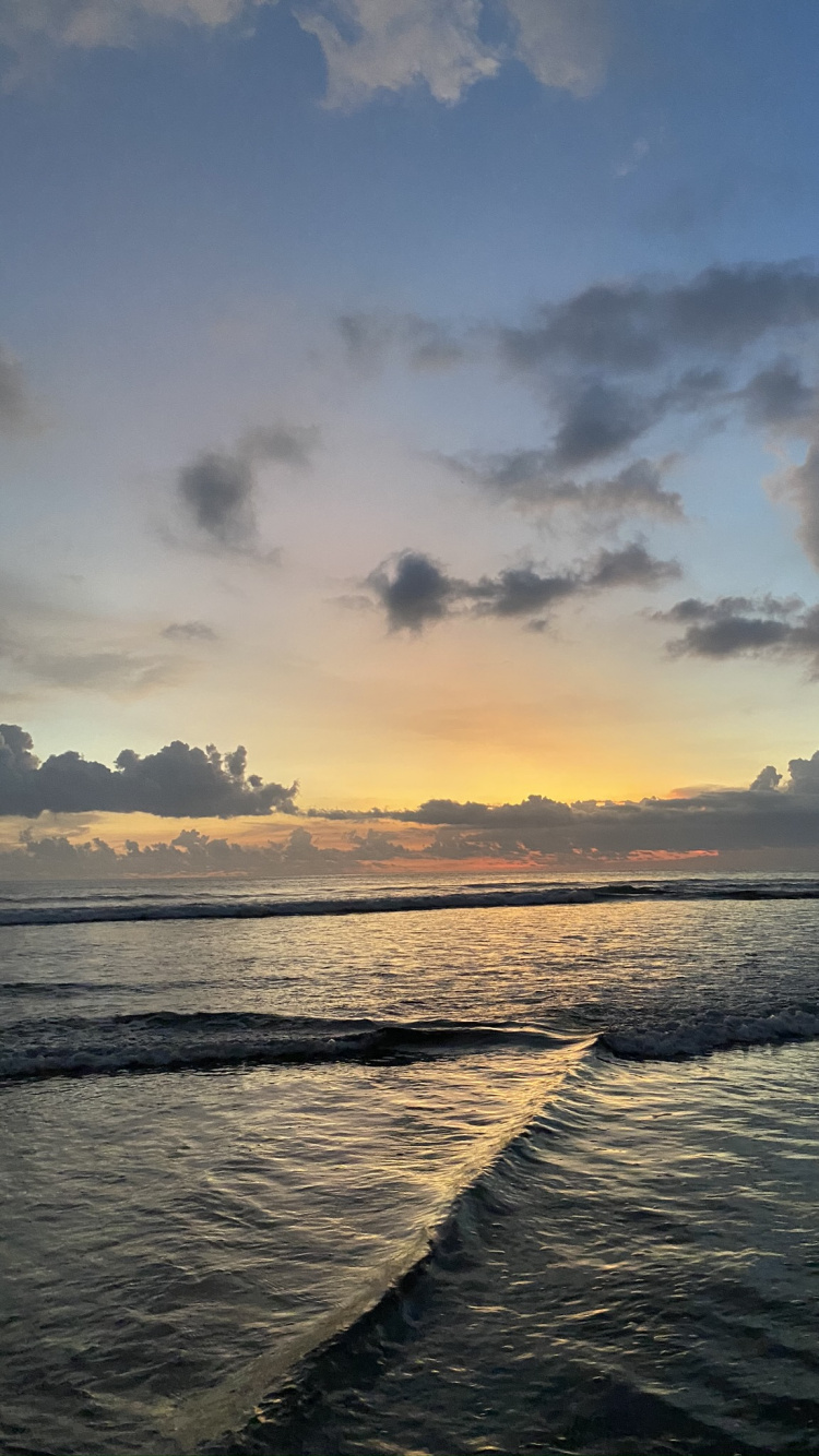 Sea, Body of Water, Fluid, Nature, Cloud. Wallpaper in 750x1334 Resolution