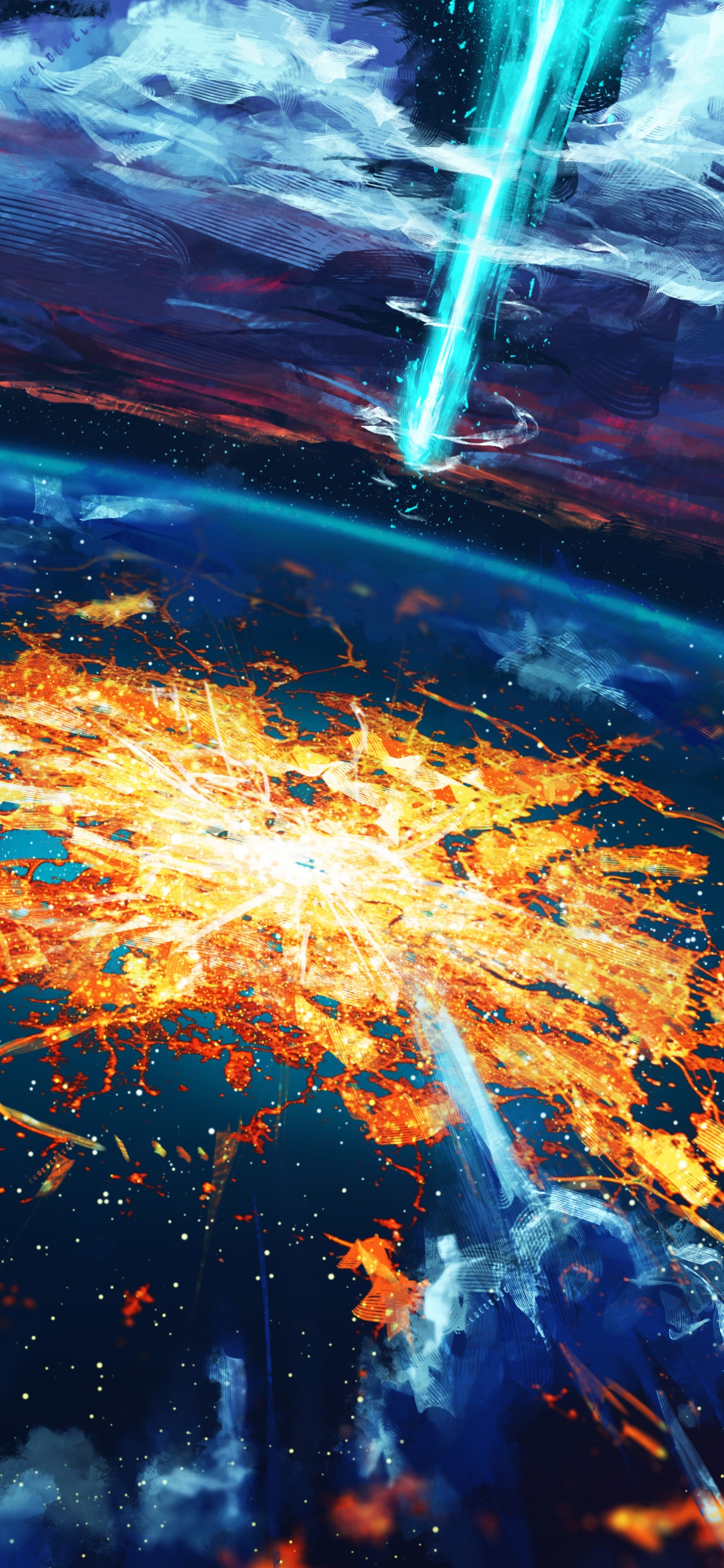 气氛, 空间, 宇宙, 外层空间, 电蓝色的 壁纸 1242x2688 允许