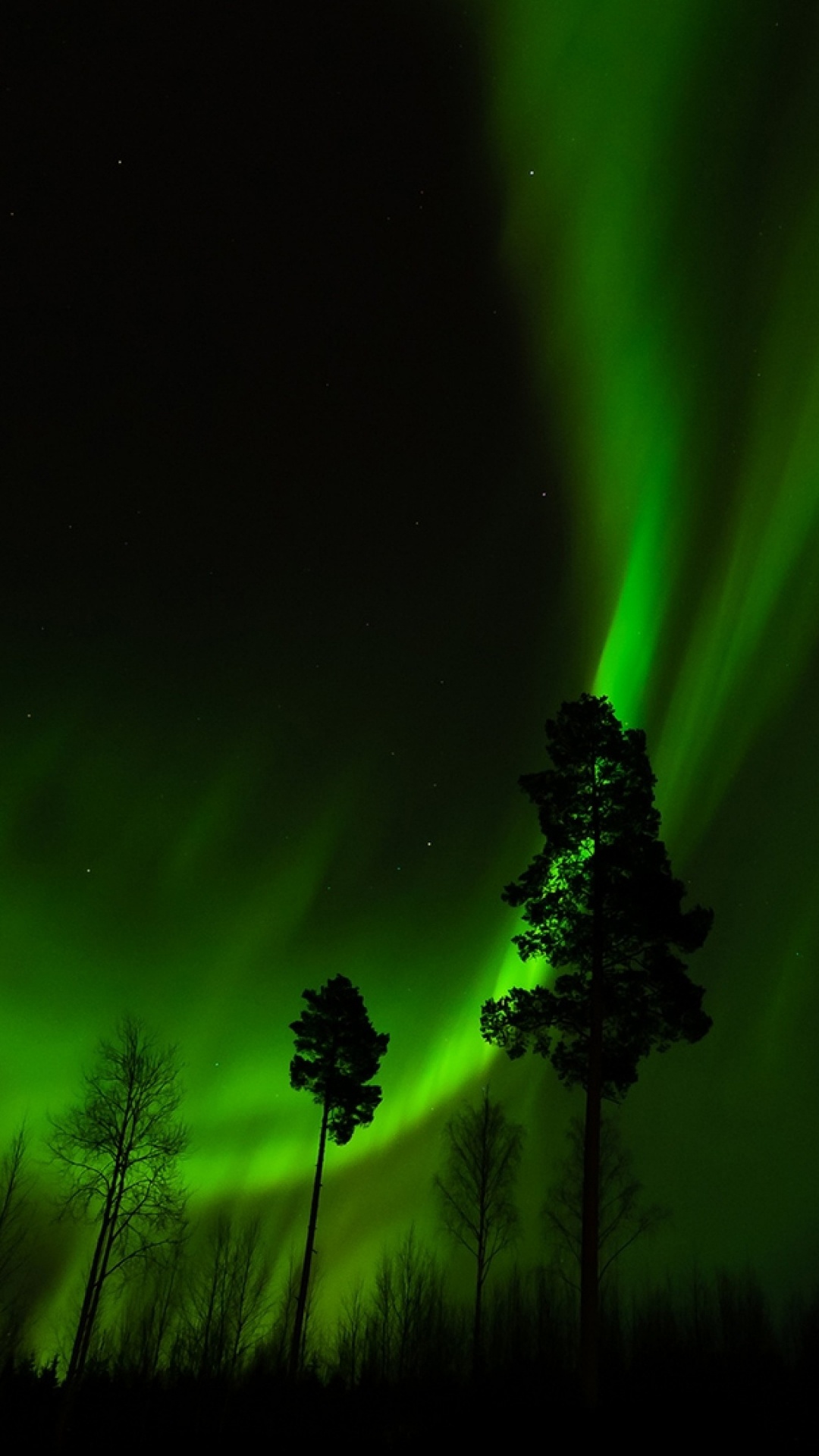 Aurora, Green, Nature, Lumière, Nuit. Wallpaper in 1080x1920 Resolution