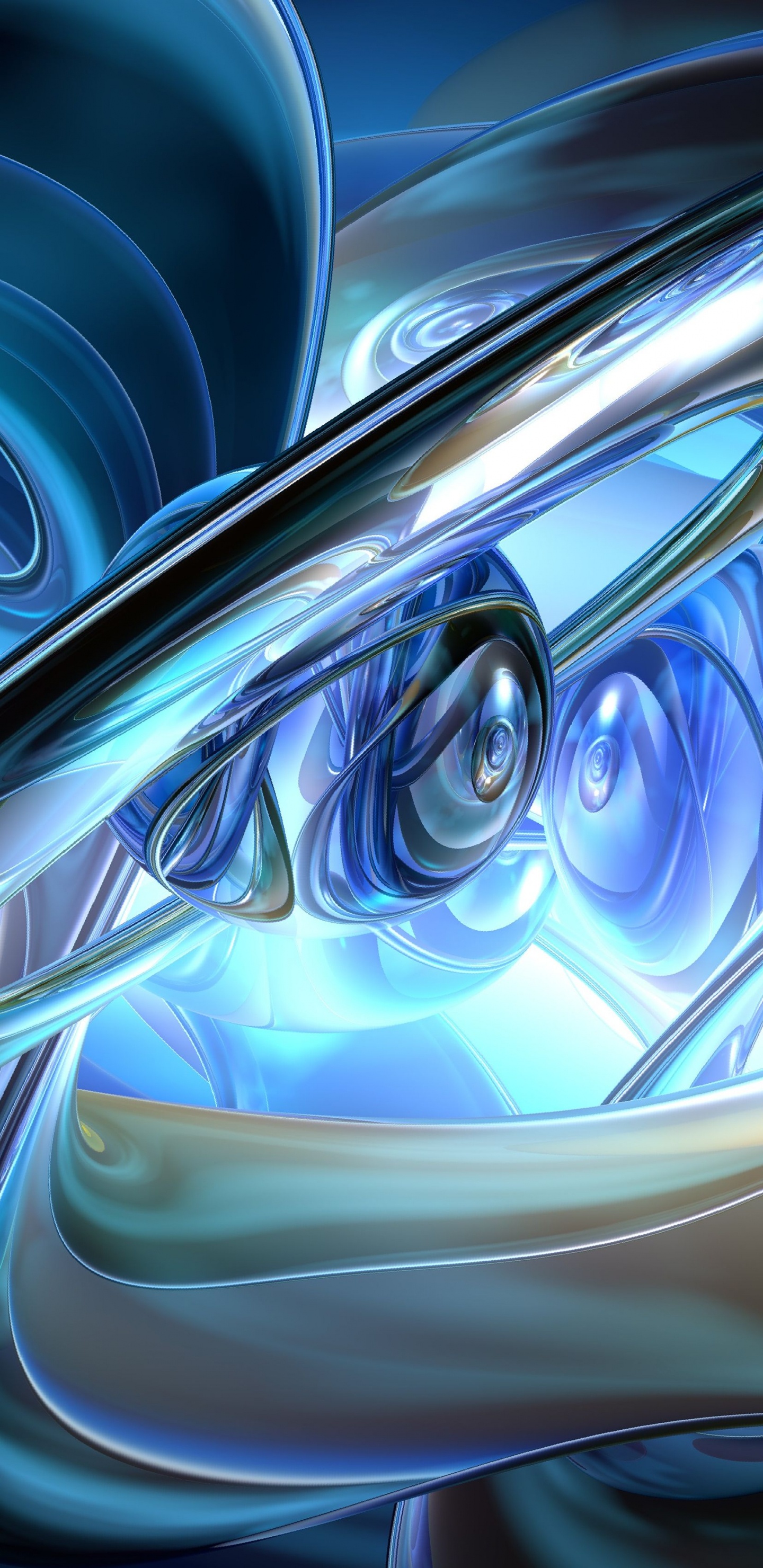 Pintura Abstracta Blanca y Dorada. Wallpaper in 1440x2960 Resolution