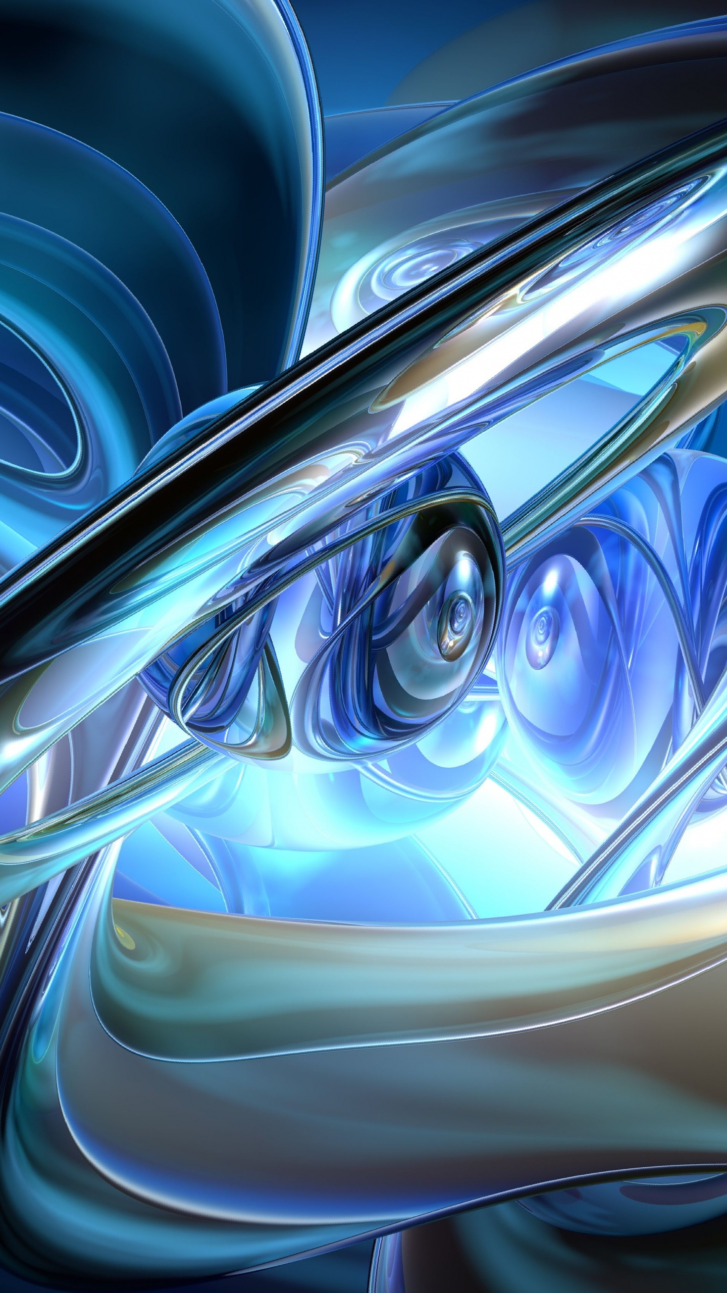 White and Gold Abstract Painting. Wallpaper in 1440x2560 Resolution