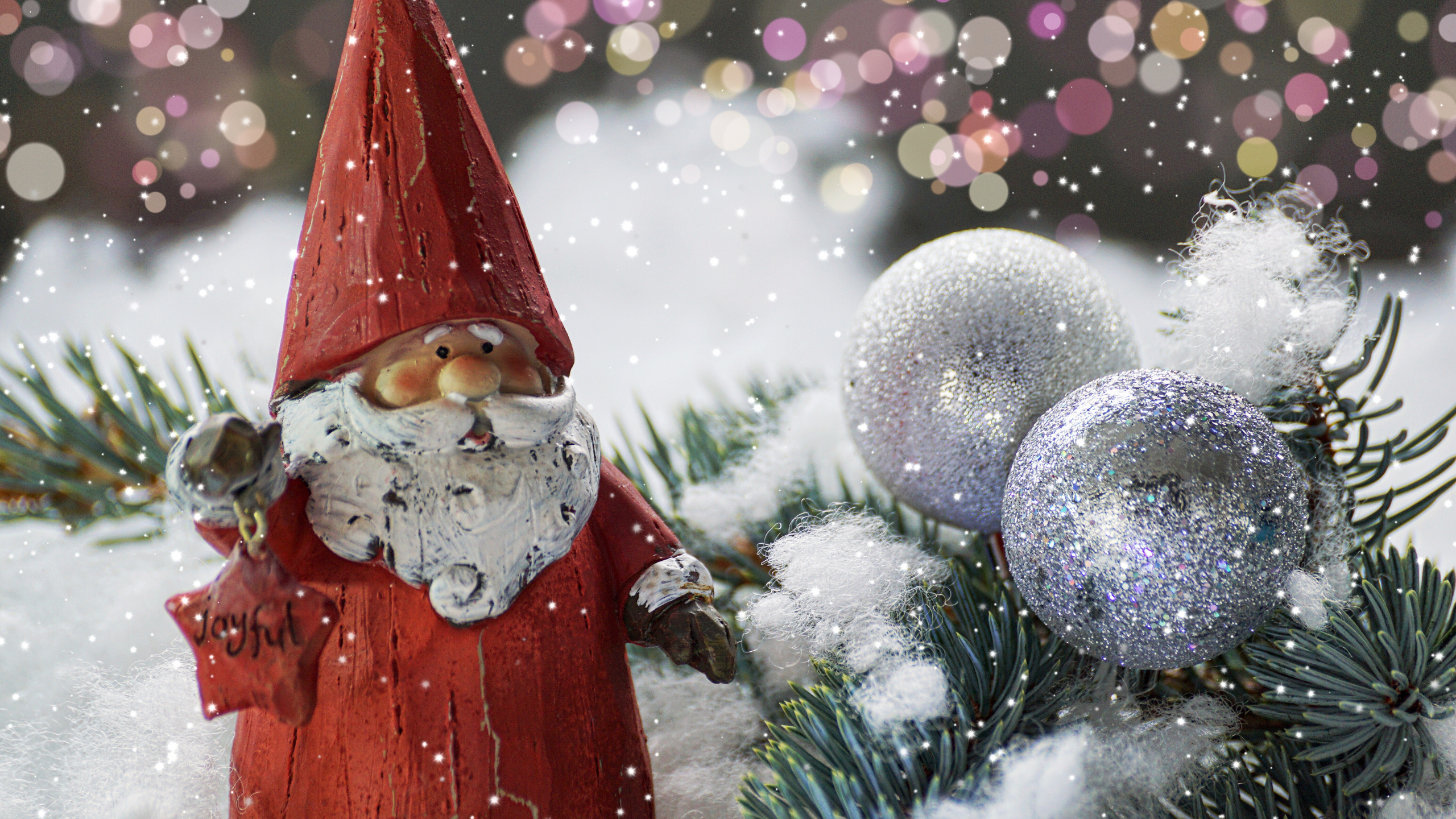 Weihnachten, Weihnachtsdekoration, Christmas Ornament, Weihnachtsbaum, Weihnachtsmann. Wallpaper in 2560x1440 Resolution