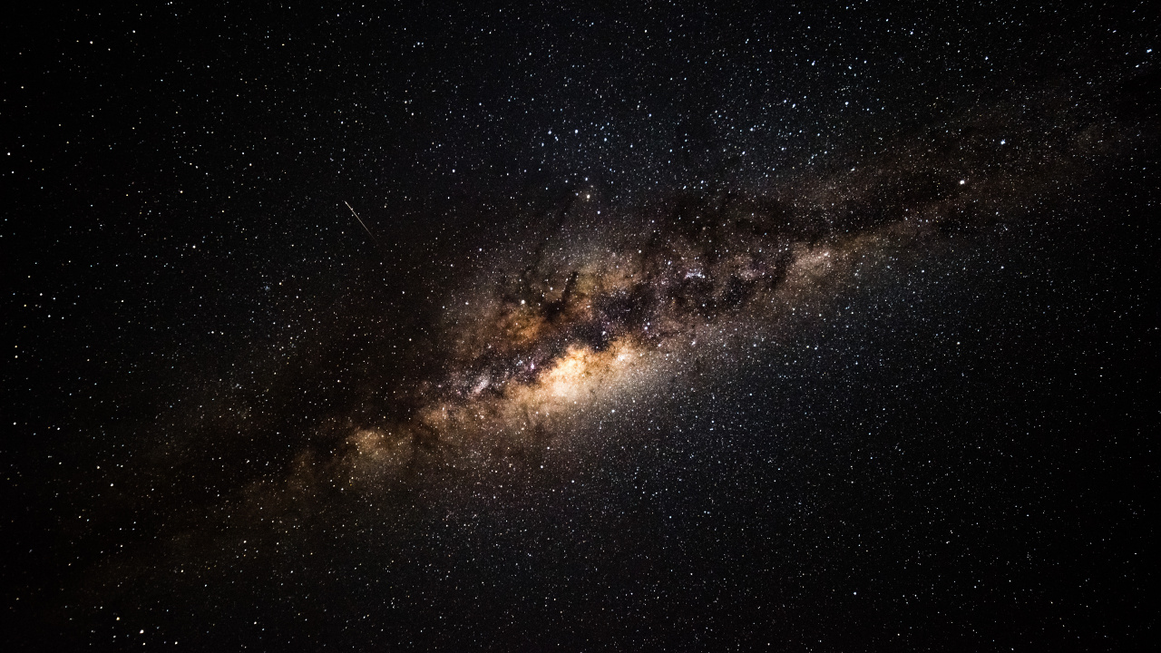 Starry Night Sky Over The Starry Night. Wallpaper in 1280x720 Resolution