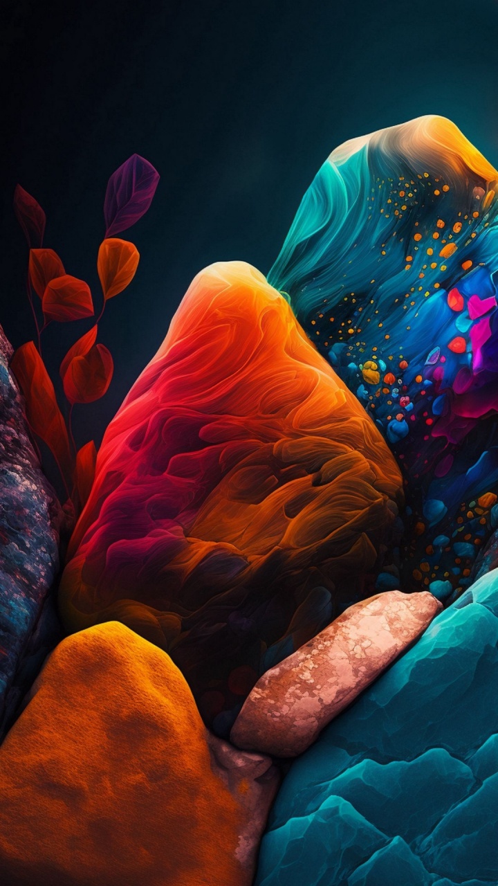 光, 艺术, 紫色的, 橙色, 品红色 壁纸 720x1280 允许