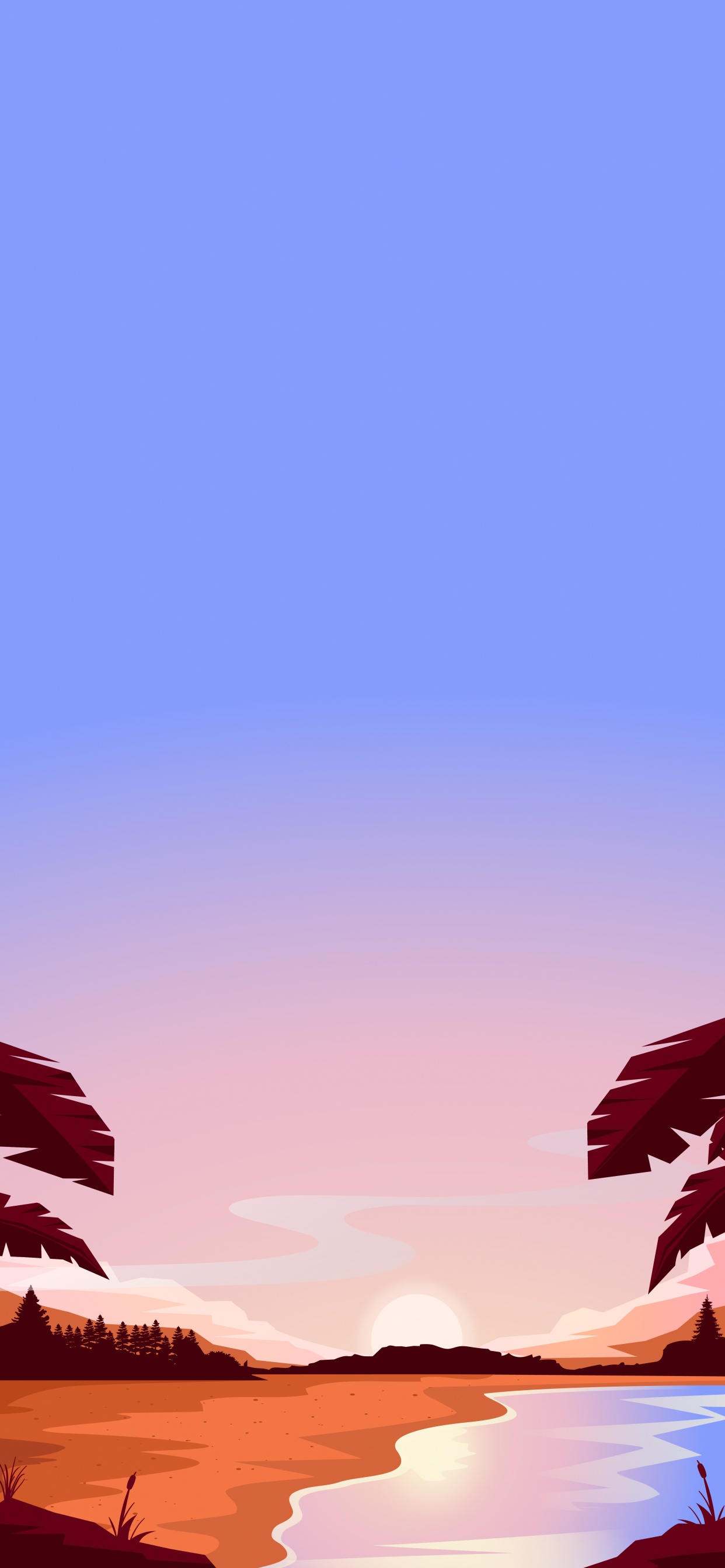 Purple, Afterglow, Paysage Naturel, Pink, Lever. Wallpaper in 1242x2688 Resolution