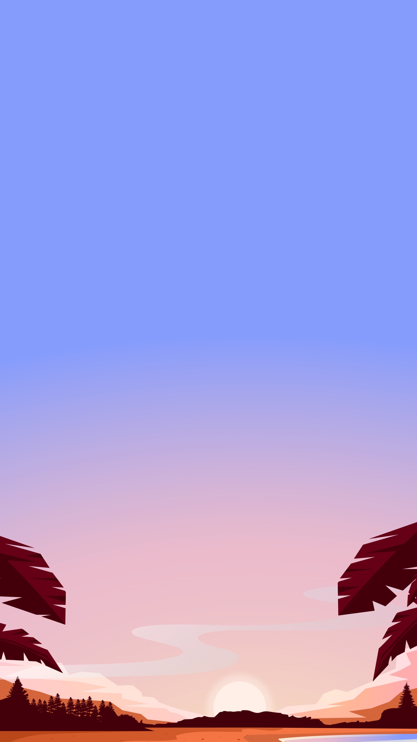 Purple, Afterglow, Paysage Naturel, Pink, Lever. Wallpaper in 1440x2560 Resolution