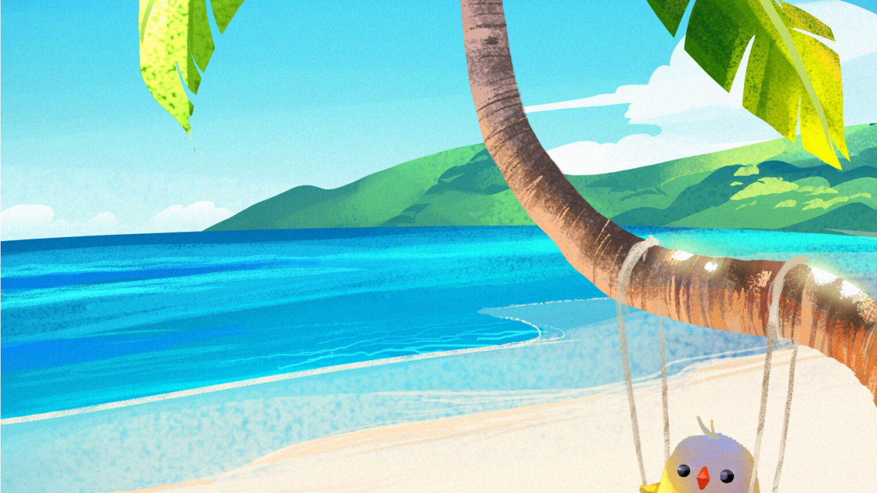 Ilustración, Trópicos, Naturaleza, Vacaciones, Caribe. Wallpaper in 1280x720 Resolution