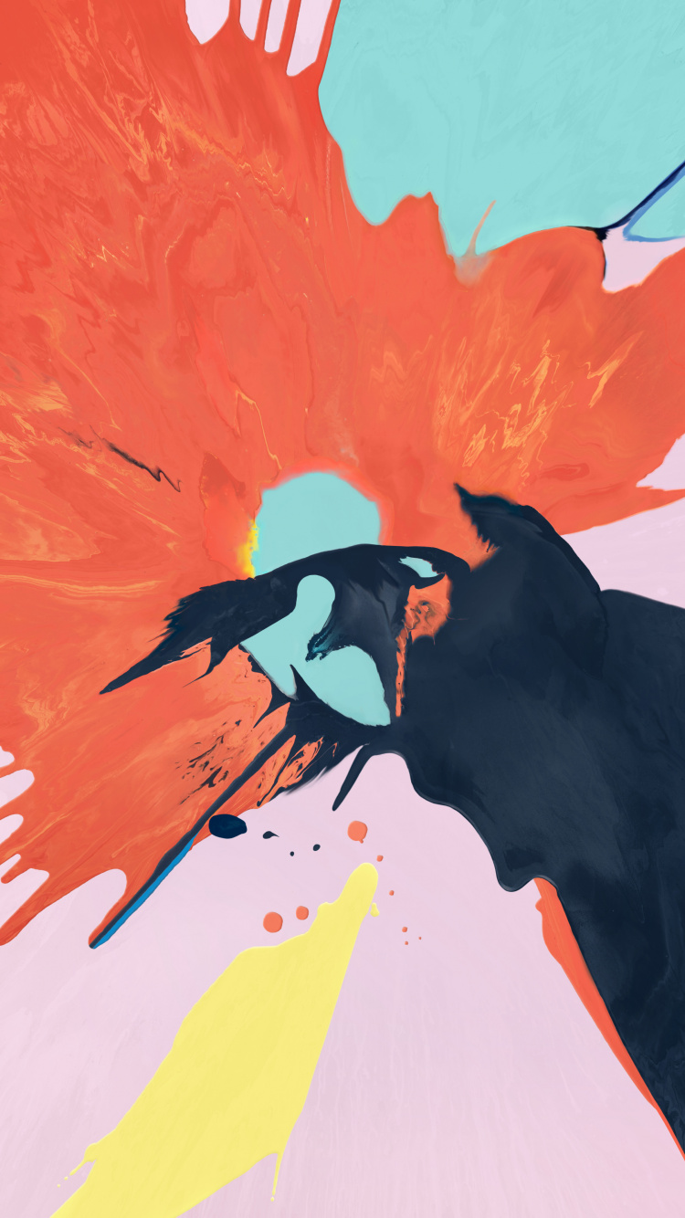 Black and White Bird Painting. Wallpaper in 750x1334 Resolution