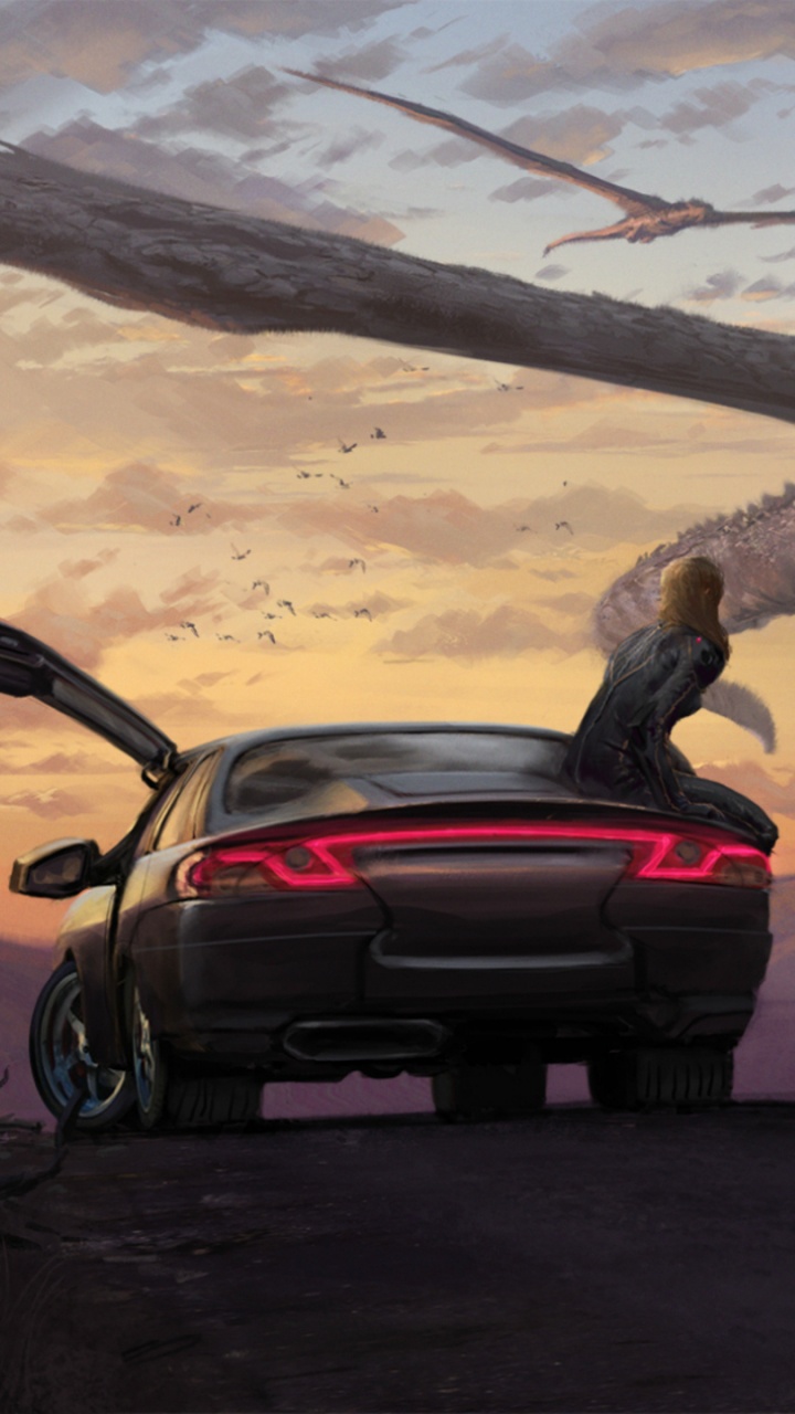 Mann in Schwarzer Jacke, Der Tagsüber Neben Einem Schwarzen Auto Steht. Wallpaper in 720x1280 Resolution