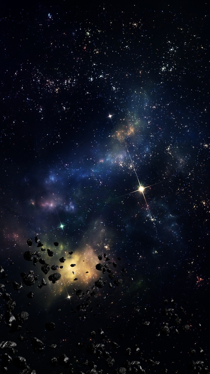 Sterne am Himmel Während Der Nacht. Wallpaper in 720x1280 Resolution