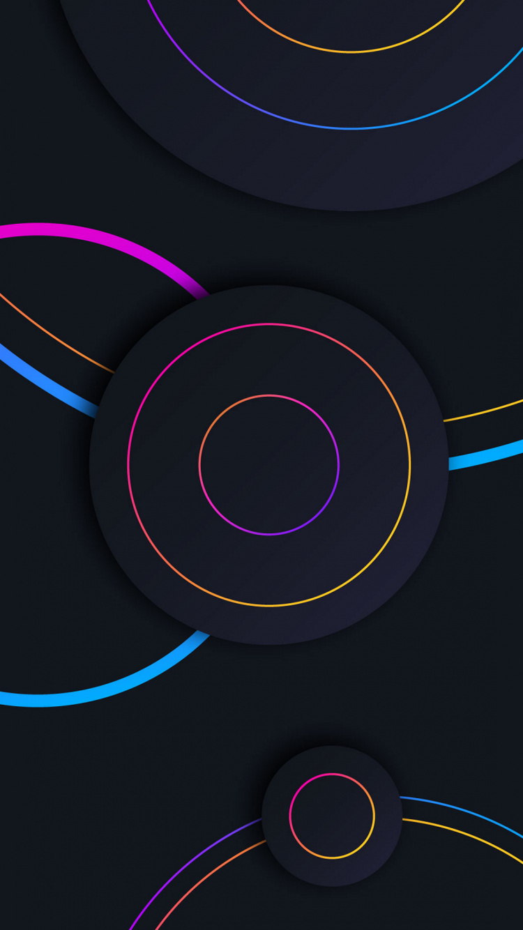 Cercle, Gaz, Magenta, Graphique, Art. Wallpaper in 750x1334 Resolution