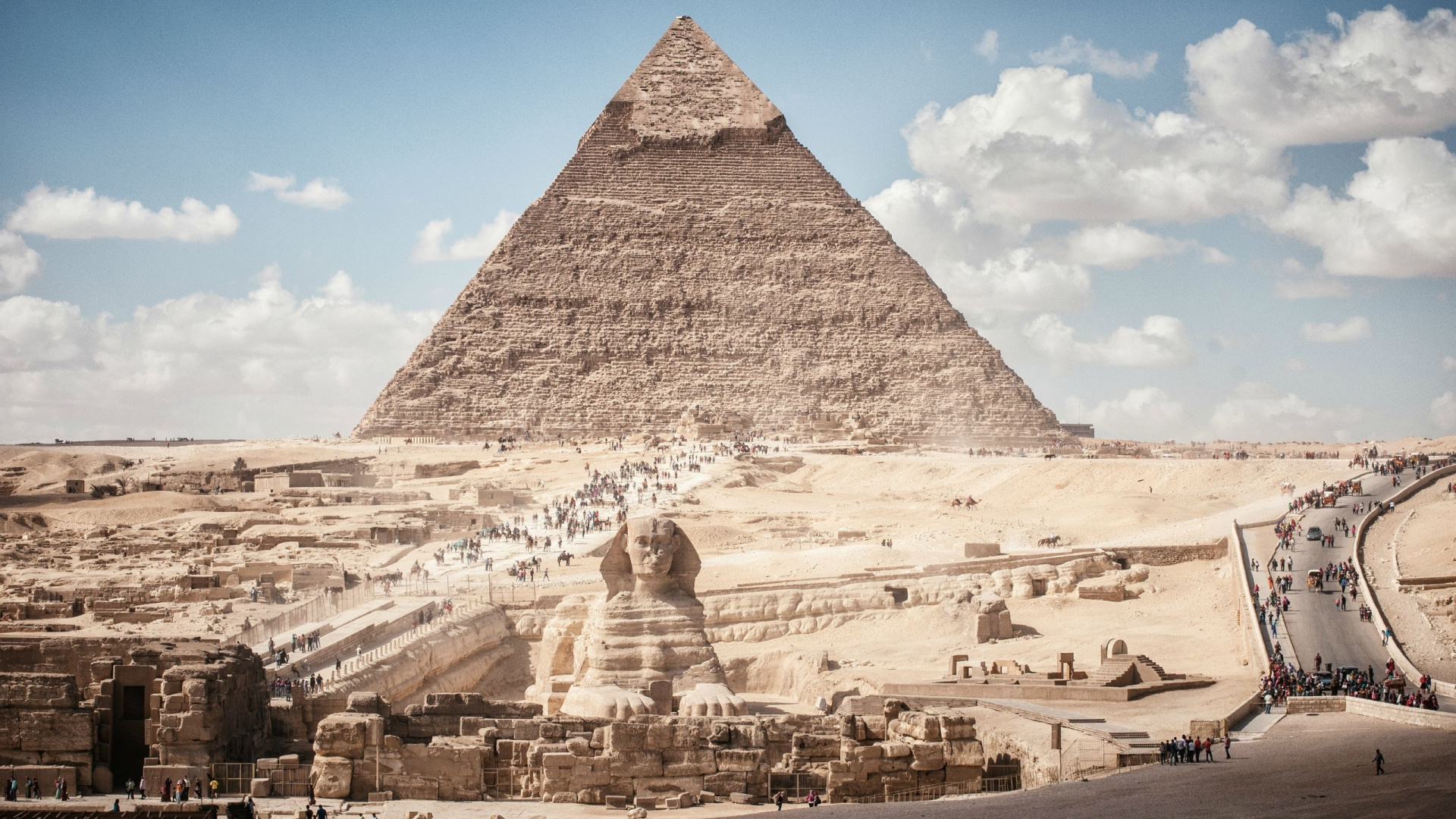 Pyramid of Egypt During Daytime. Wallpaper in 1920x1080 Resolution