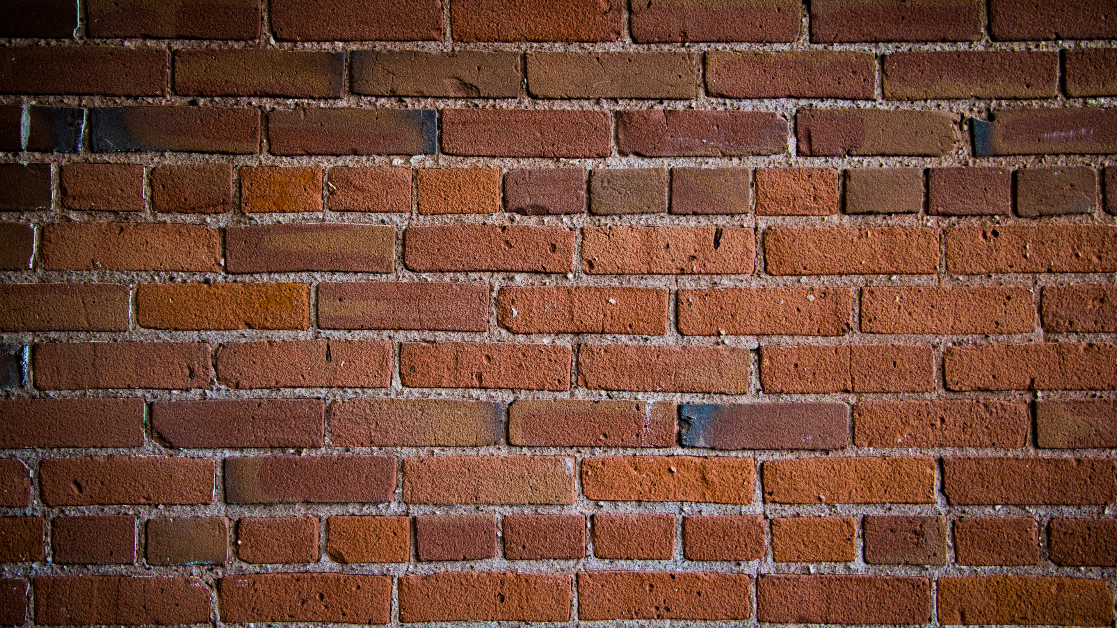 Mur de Briques Marron et Blanc. Wallpaper in 3840x2160 Resolution