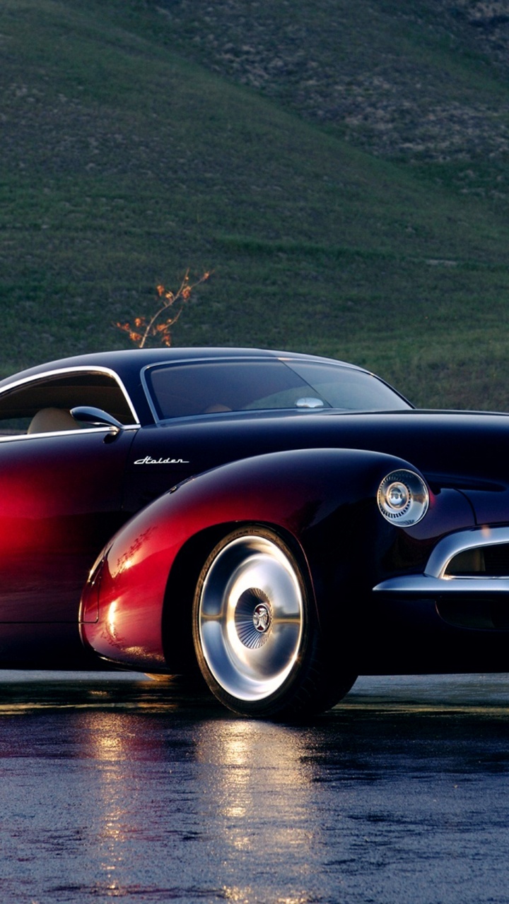 Red Coupe on Road During Daytime. Wallpaper in 720x1280 Resolution