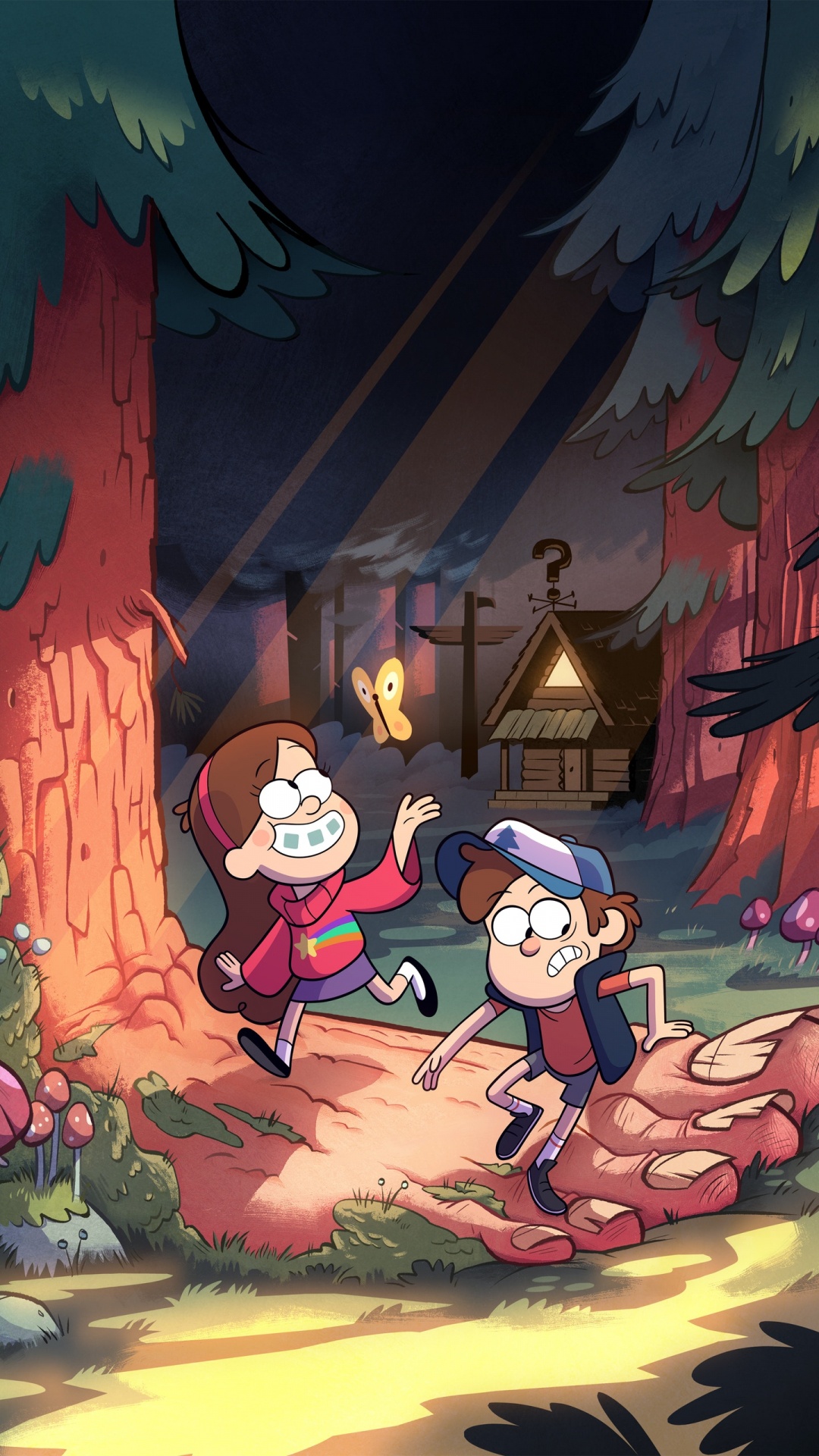 Dipper-Kiefern, Mabel-Kiefern, Poster, Disney-Kanal, Fernsehen. Wallpaper in 1080x1920 Resolution