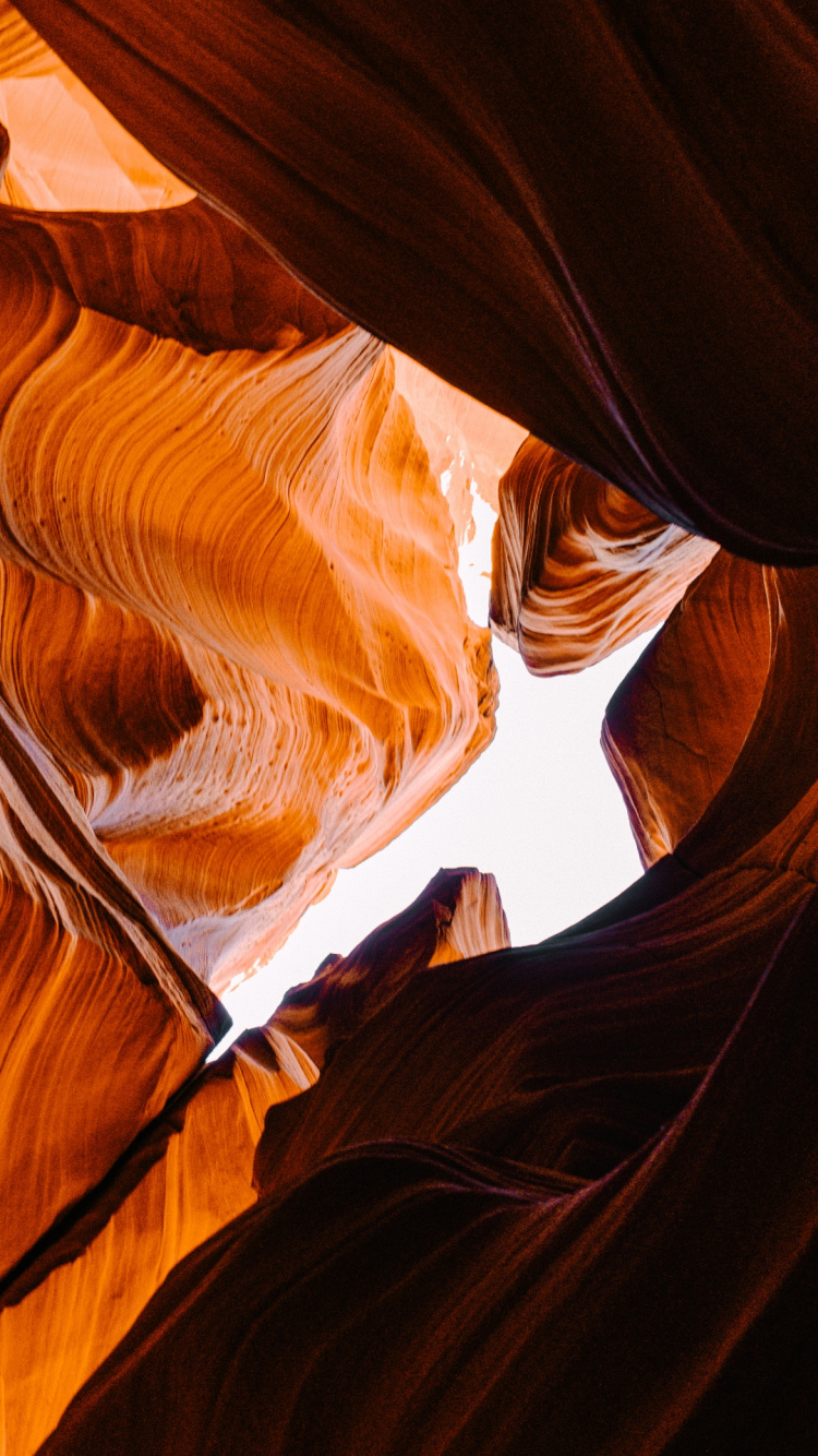 Light, Antelope Canyon, Brown, Wood, Orange. Wallpaper in 750x1334 Resolution